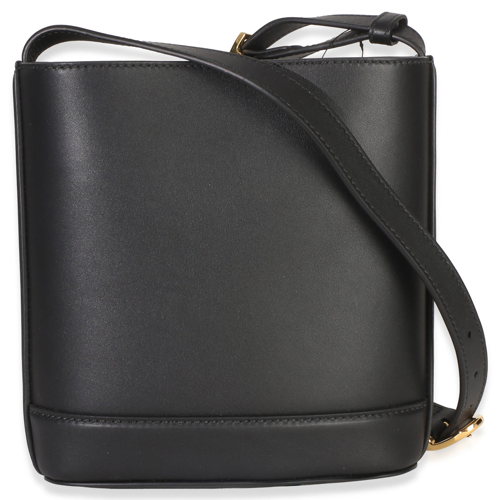 Black Smooth Calfskin Hasler Horsebit 73 Small Bucket Bag
