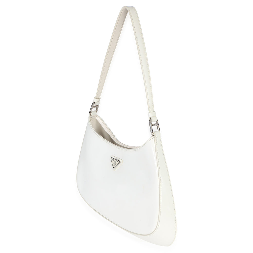 White Spazzolato Cleo Bag