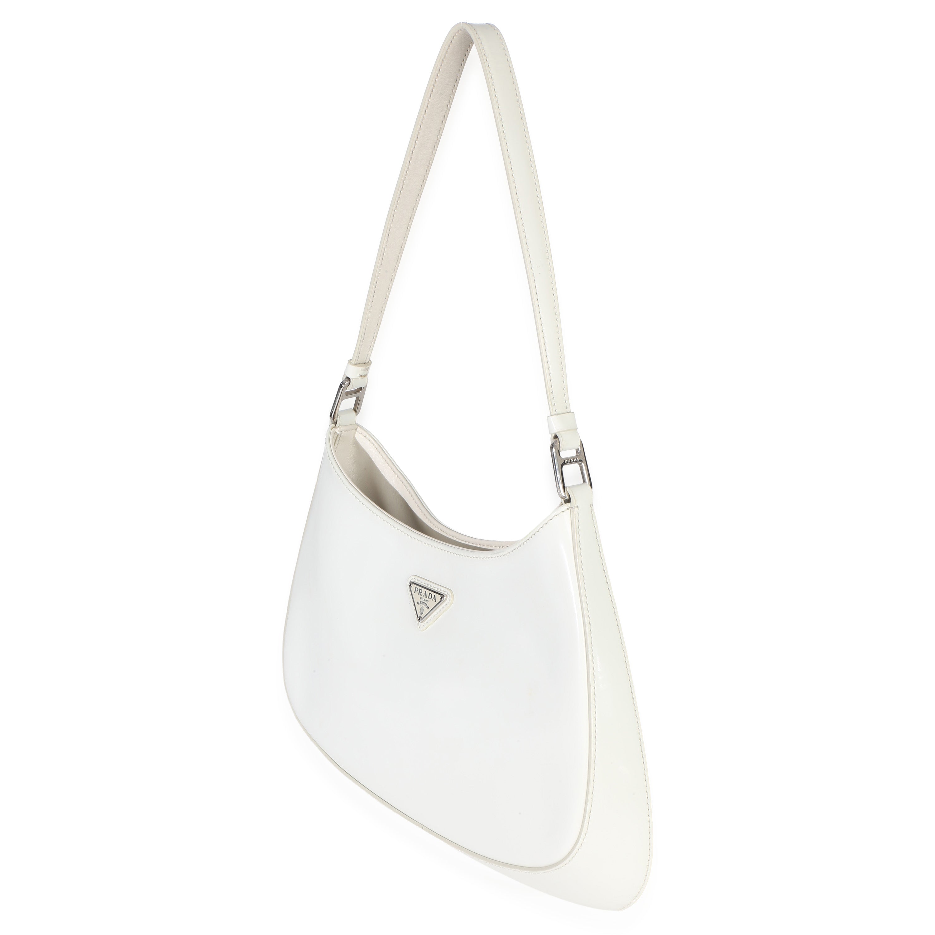 White Spazzolato Cleo Bag