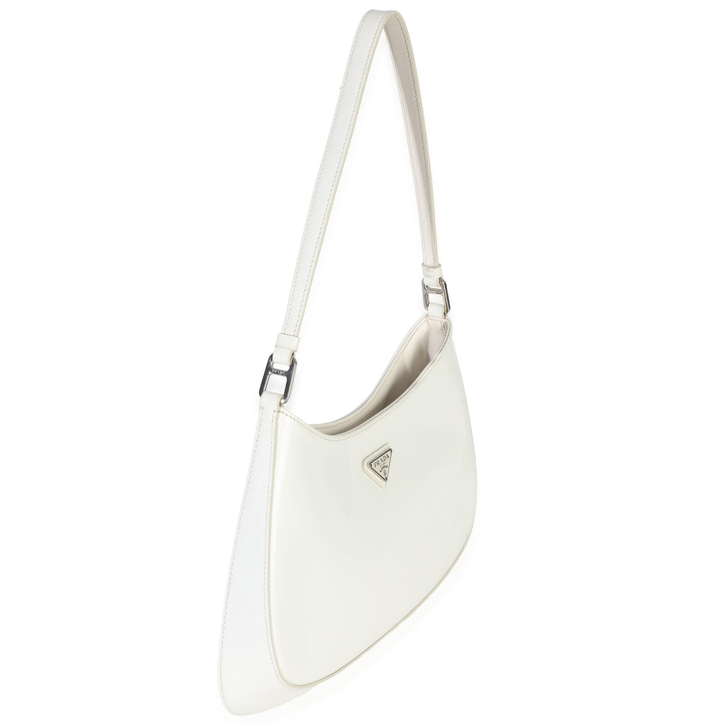 White Spazzolato Cleo Bag