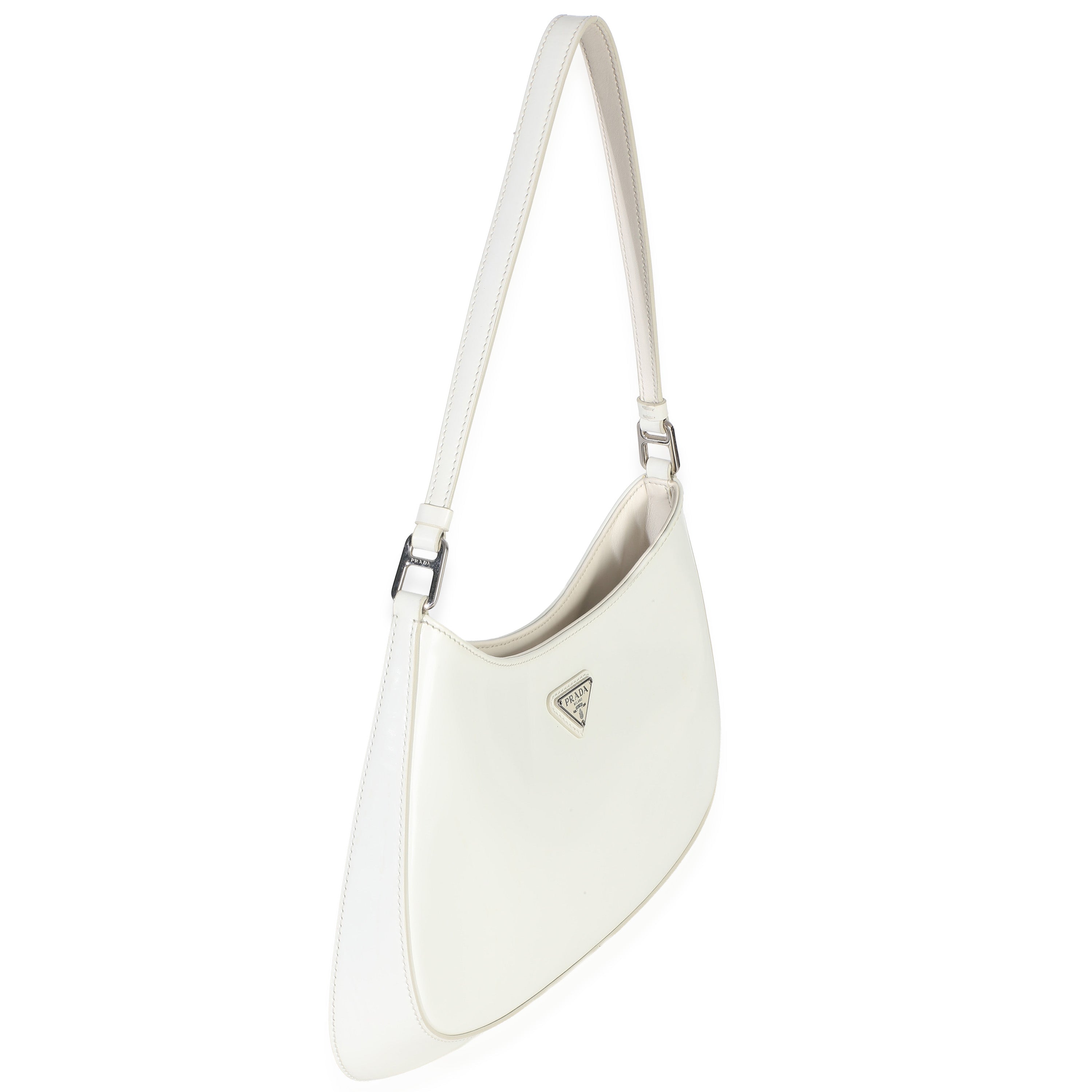 White Spazzolato Cleo Bag