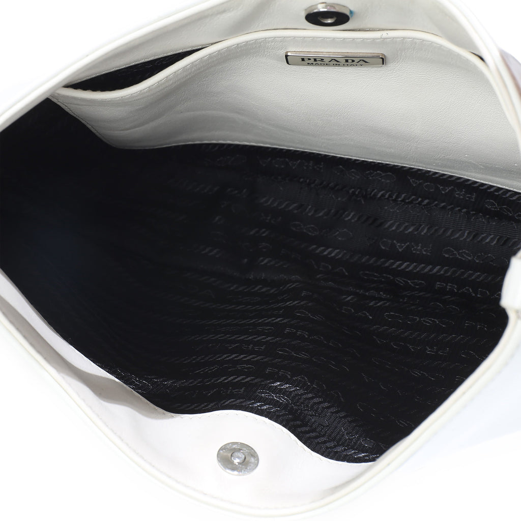 White Spazzolato Cleo Bag