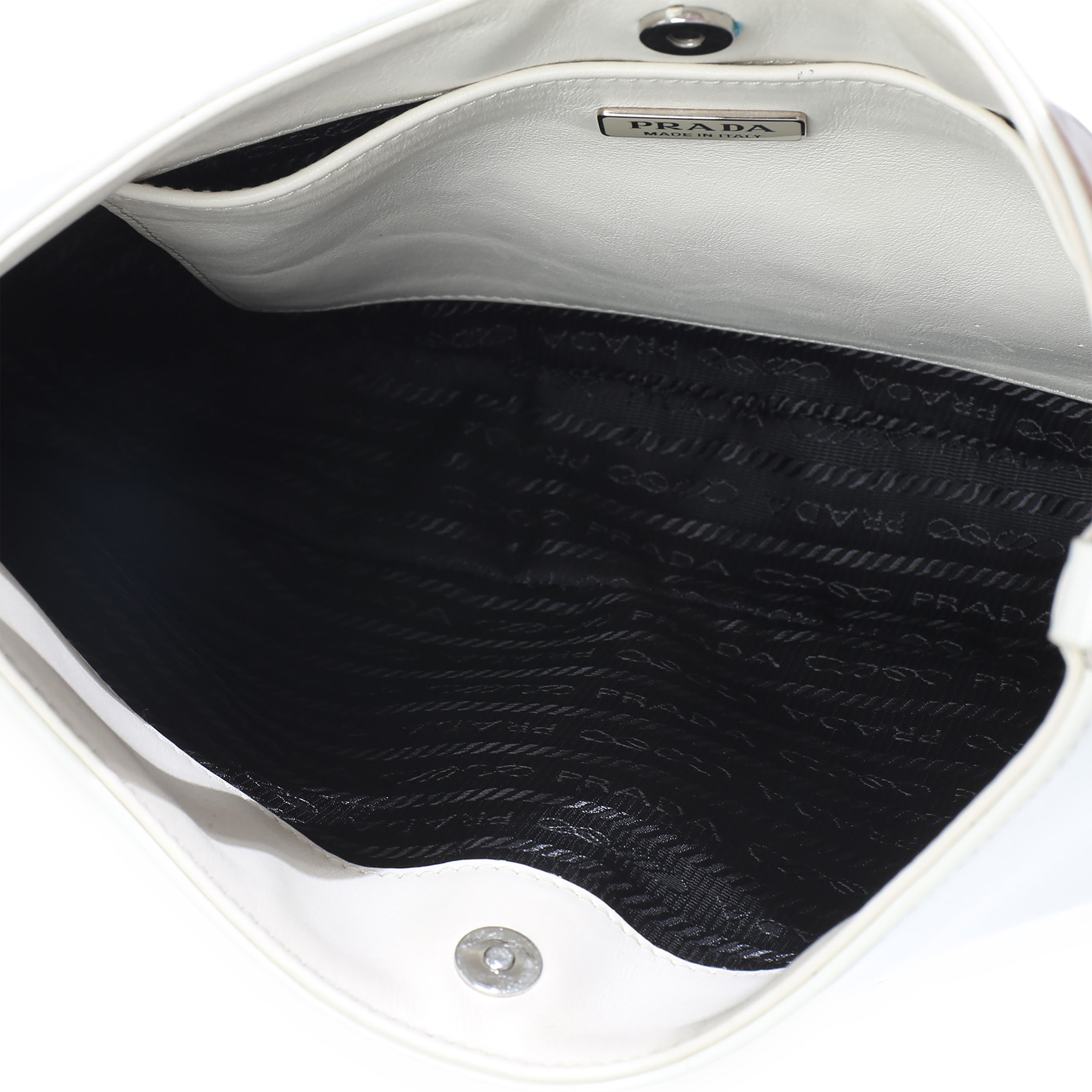 White Spazzolato Cleo Bag
