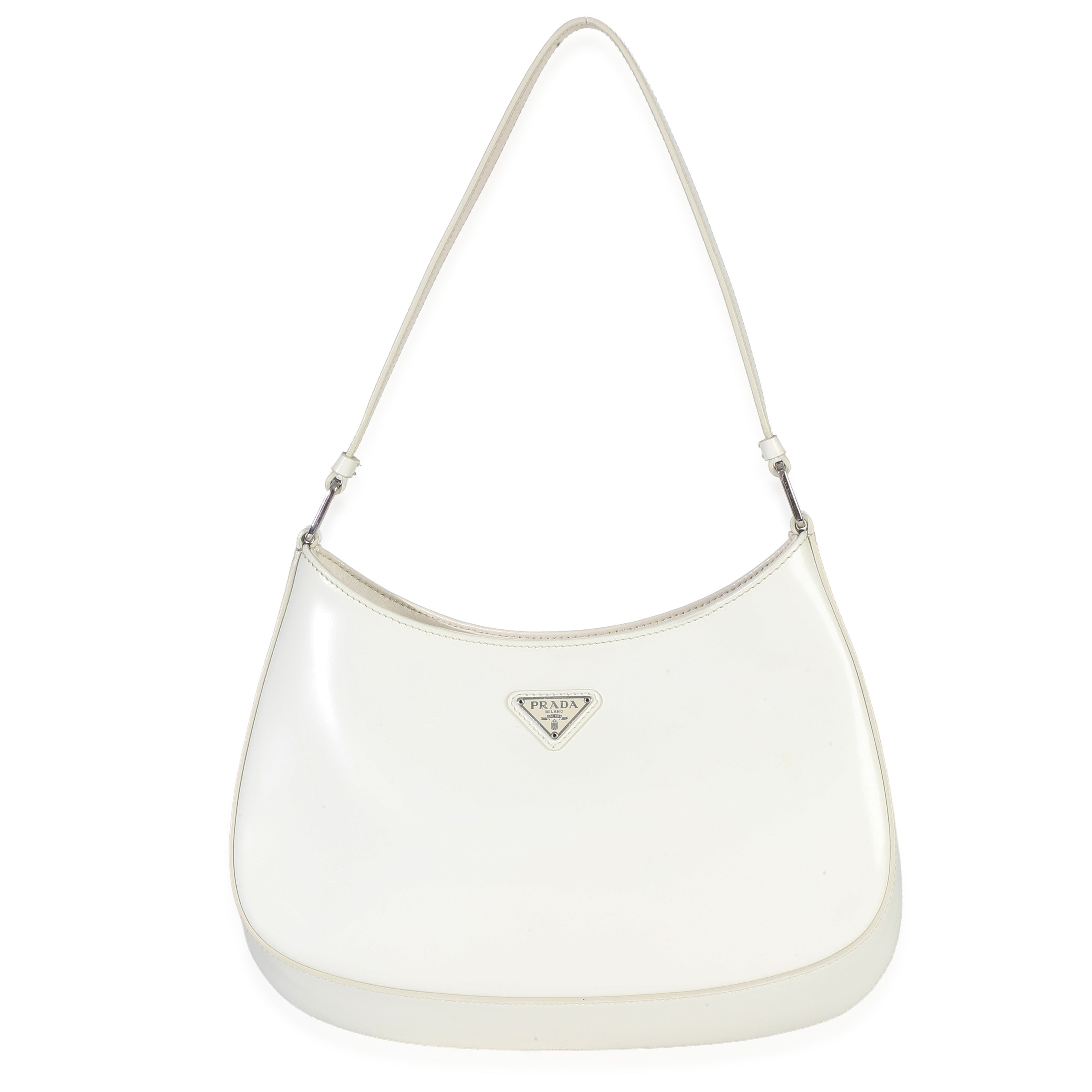 White Spazzolato Cleo Bag