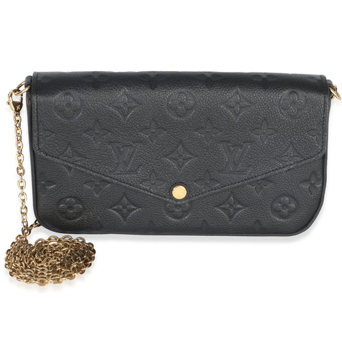 Black Monogram Empreinte Felicie Pochette