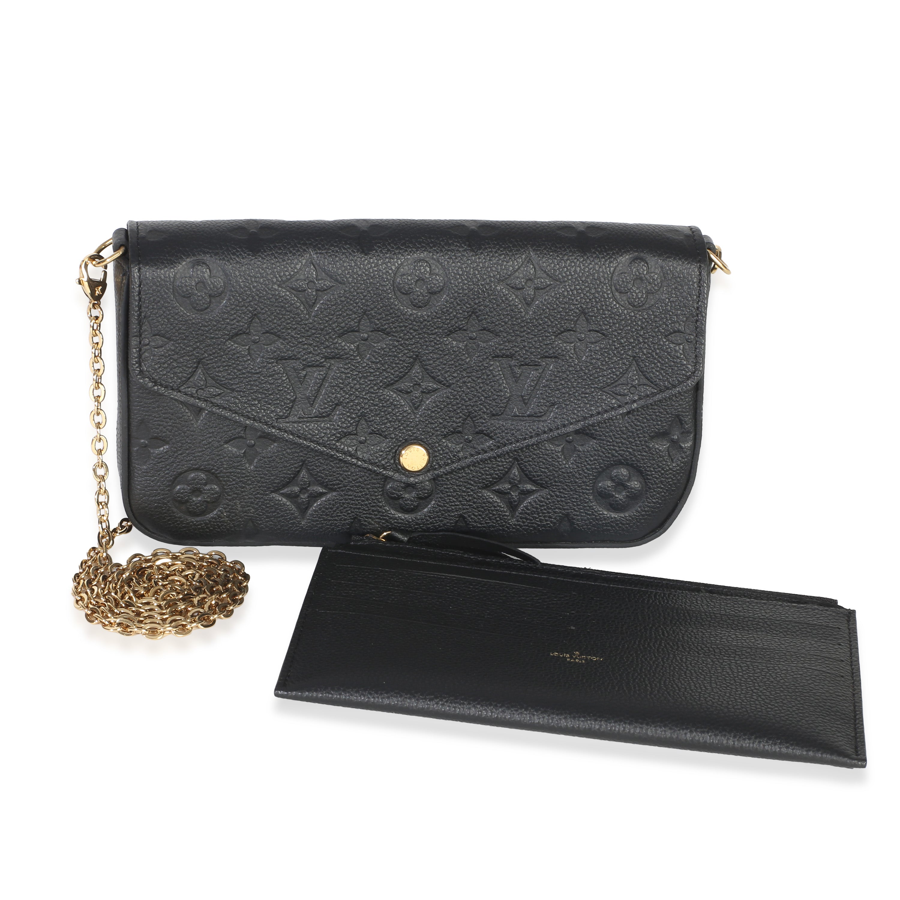 Black Monogram Empreinte Felicie Pochette