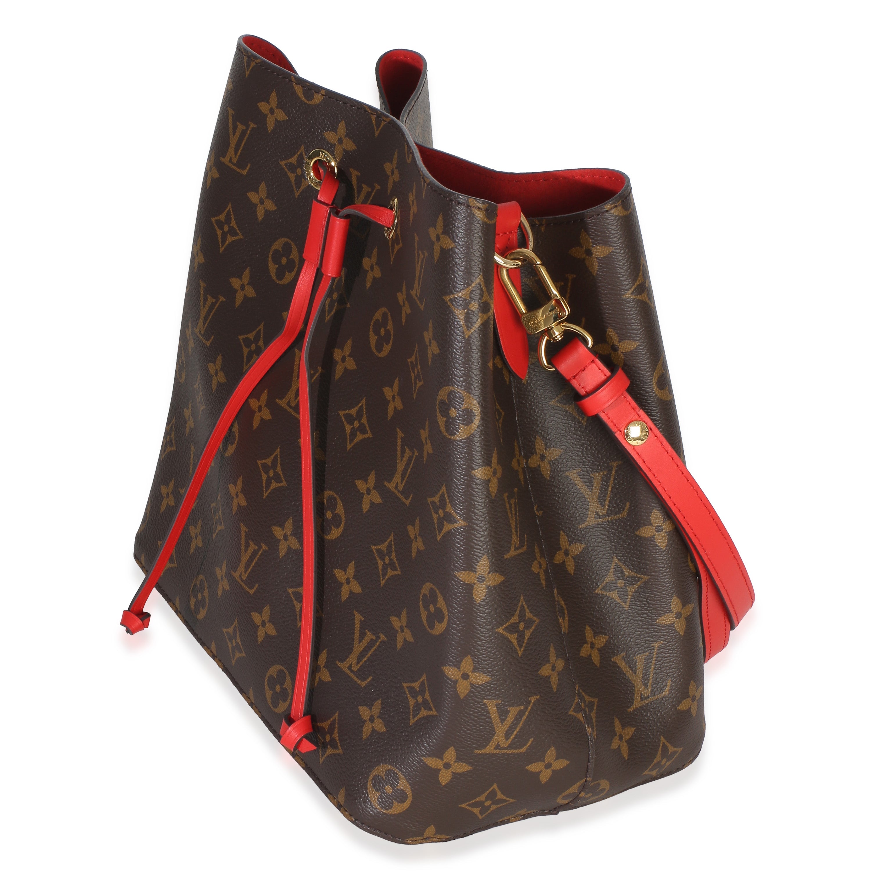 Coquelicot Monogram Canvas Neonoe MM