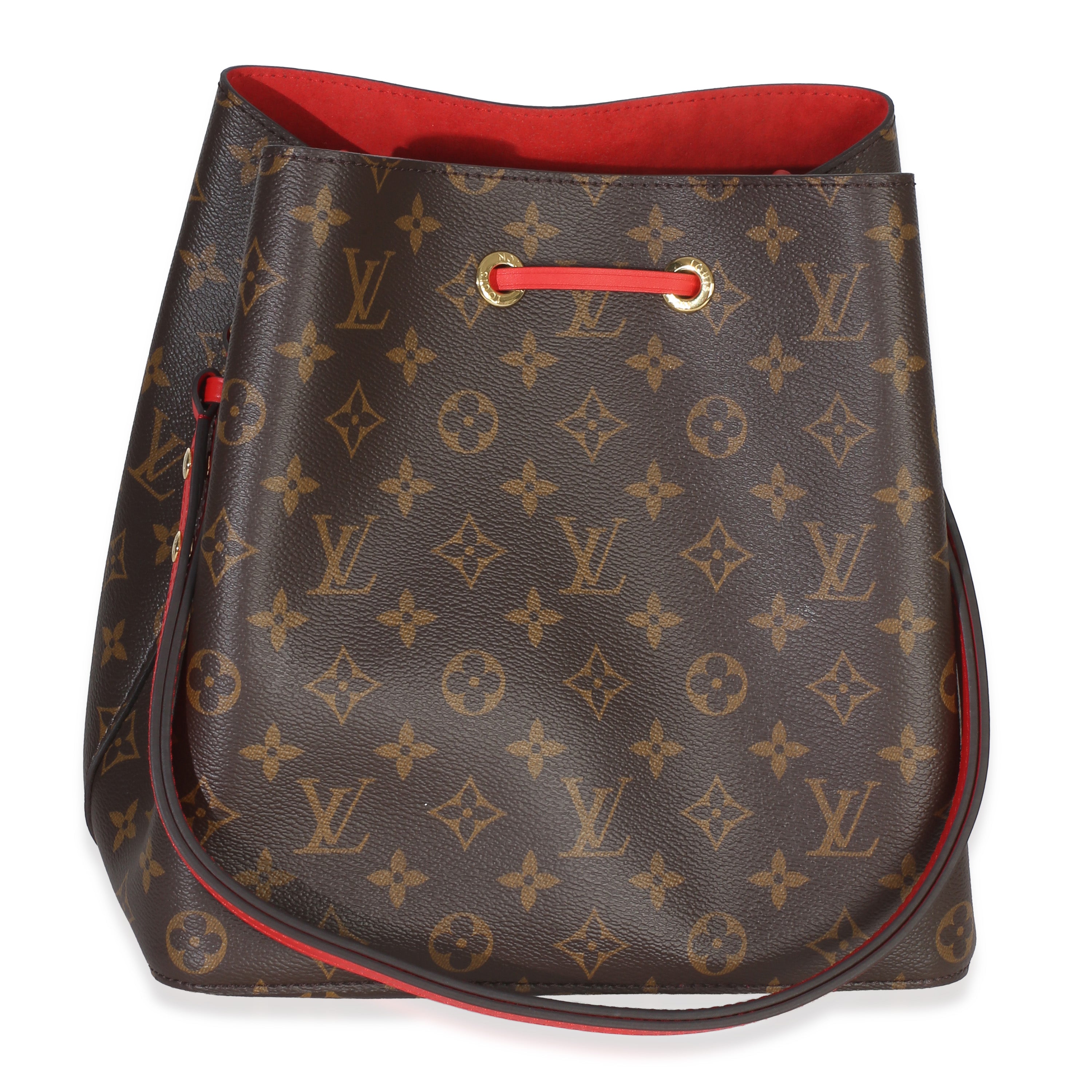 Coquelicot Monogram Canvas Neonoe MM