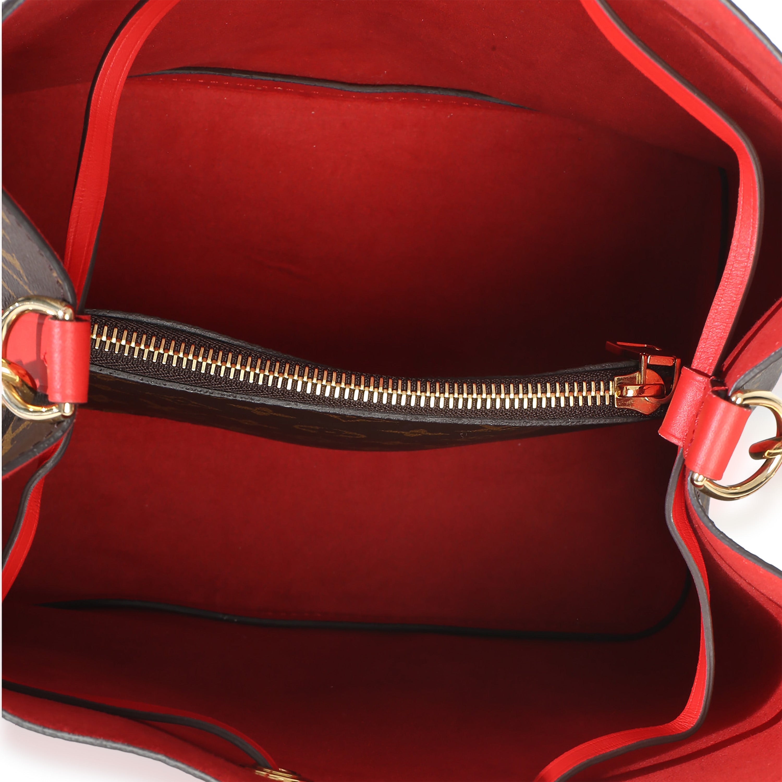 Coquelicot Monogram Canvas Neonoe MM