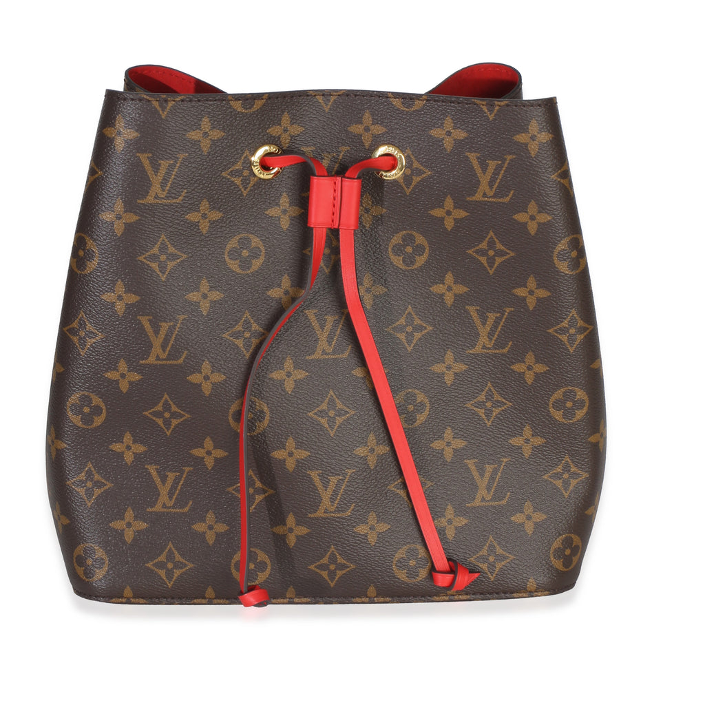 Coquelicot Monogram Canvas Neonoe MM