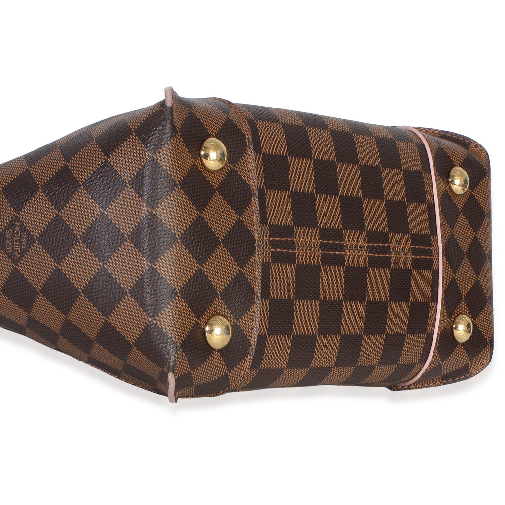 Rose Ballerine Damier Ebene Canvas Caissa PM Tote