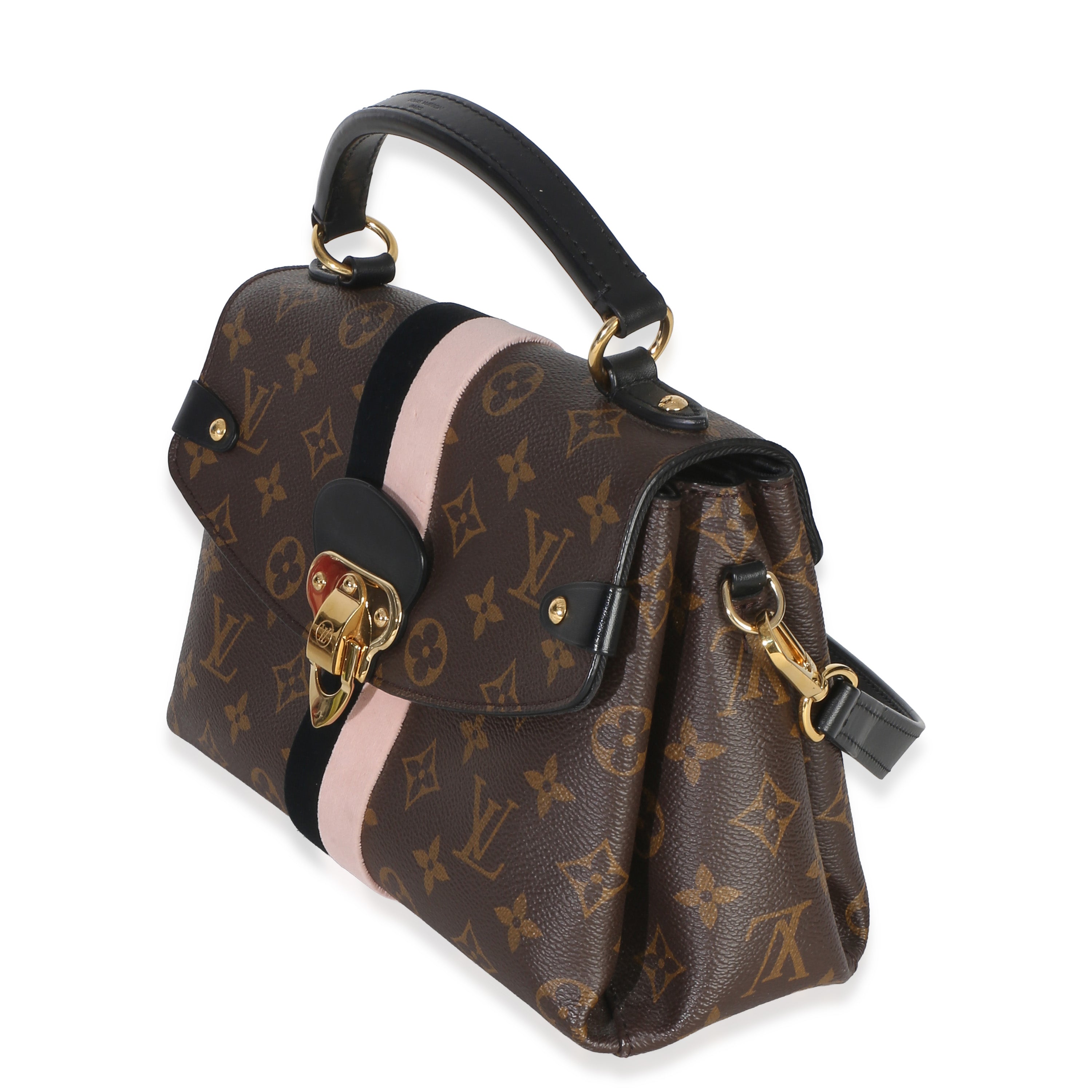 Black Pink Monogram Canvas Georges BB