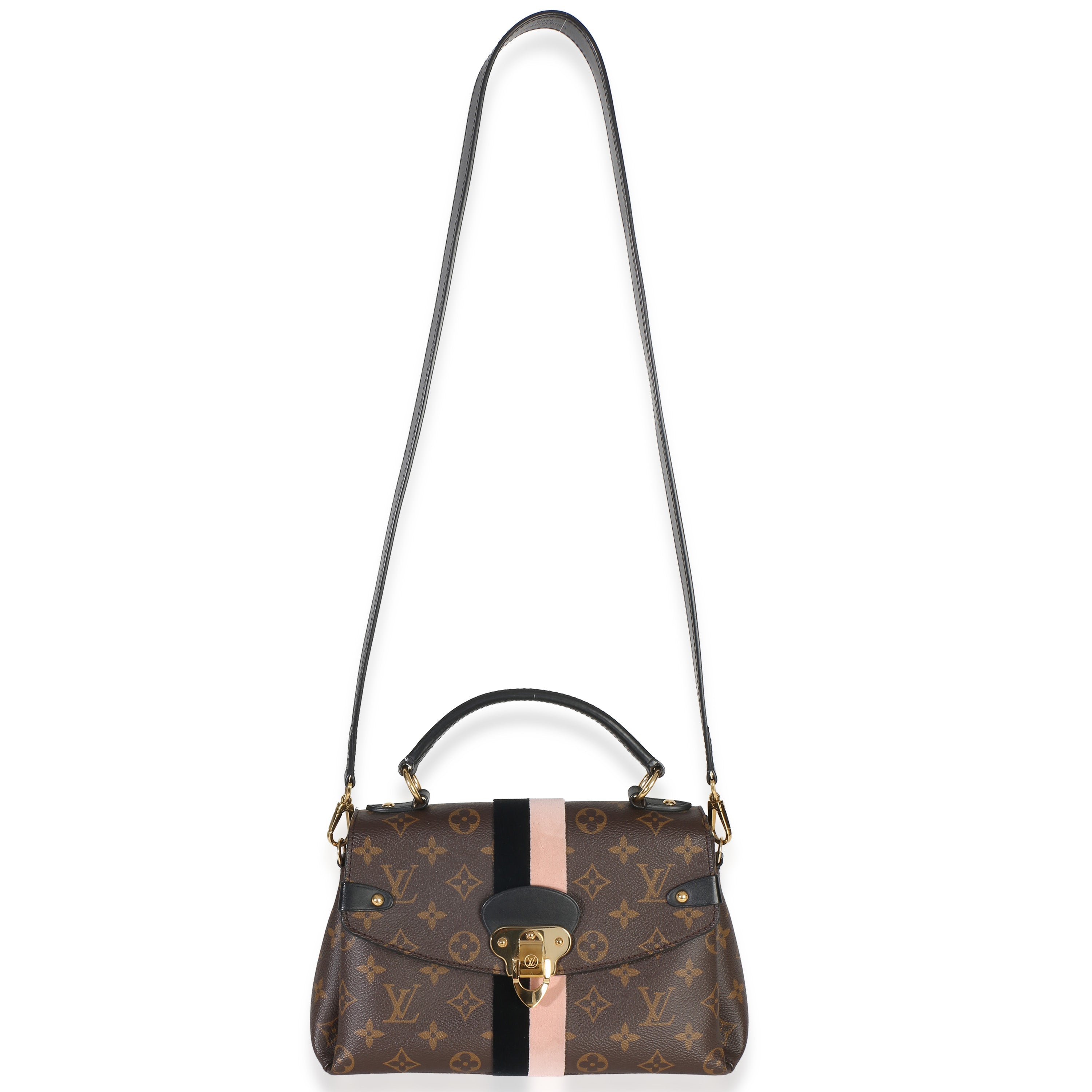 Black Pink Monogram Canvas Georges BB