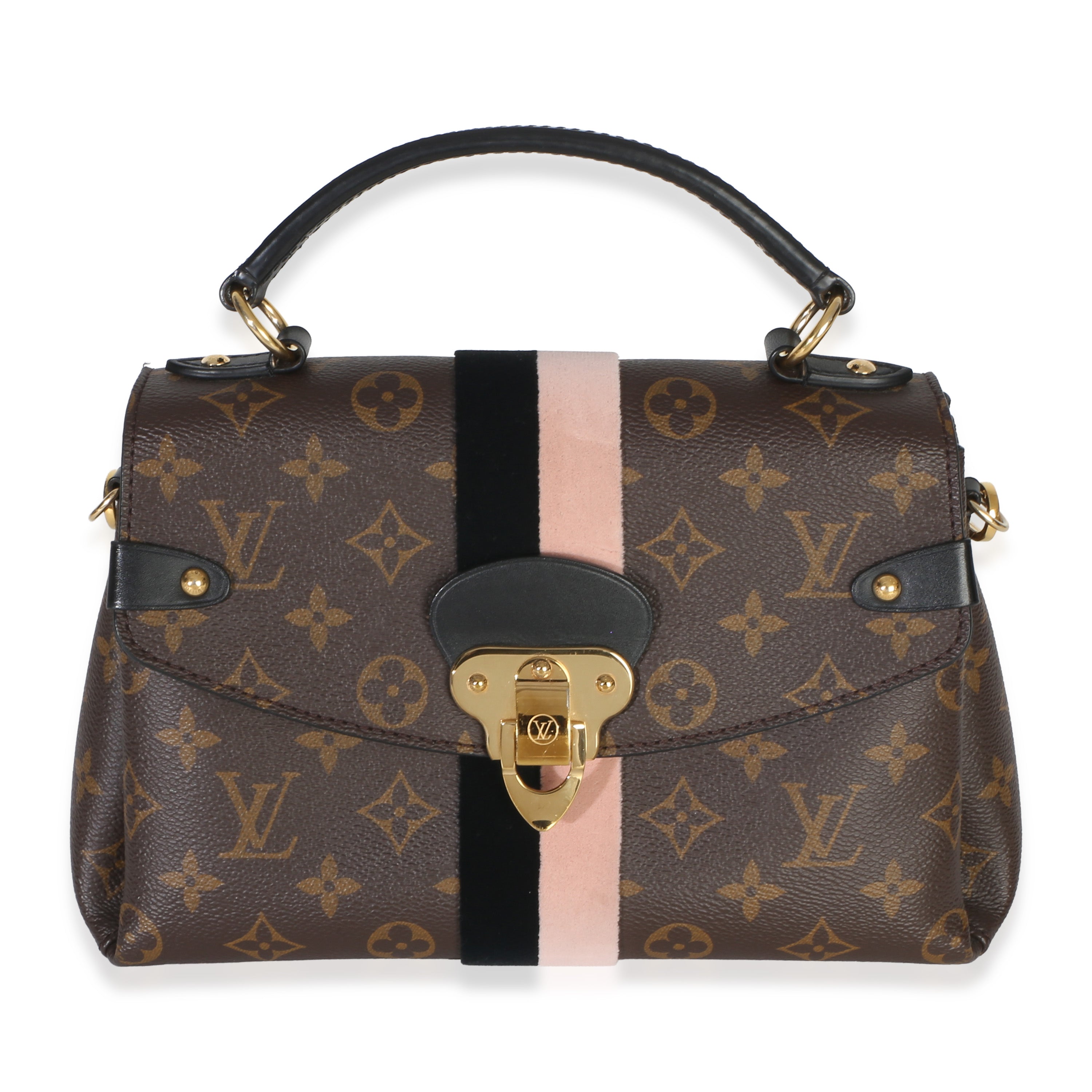 Black Pink Monogram Canvas Georges BB