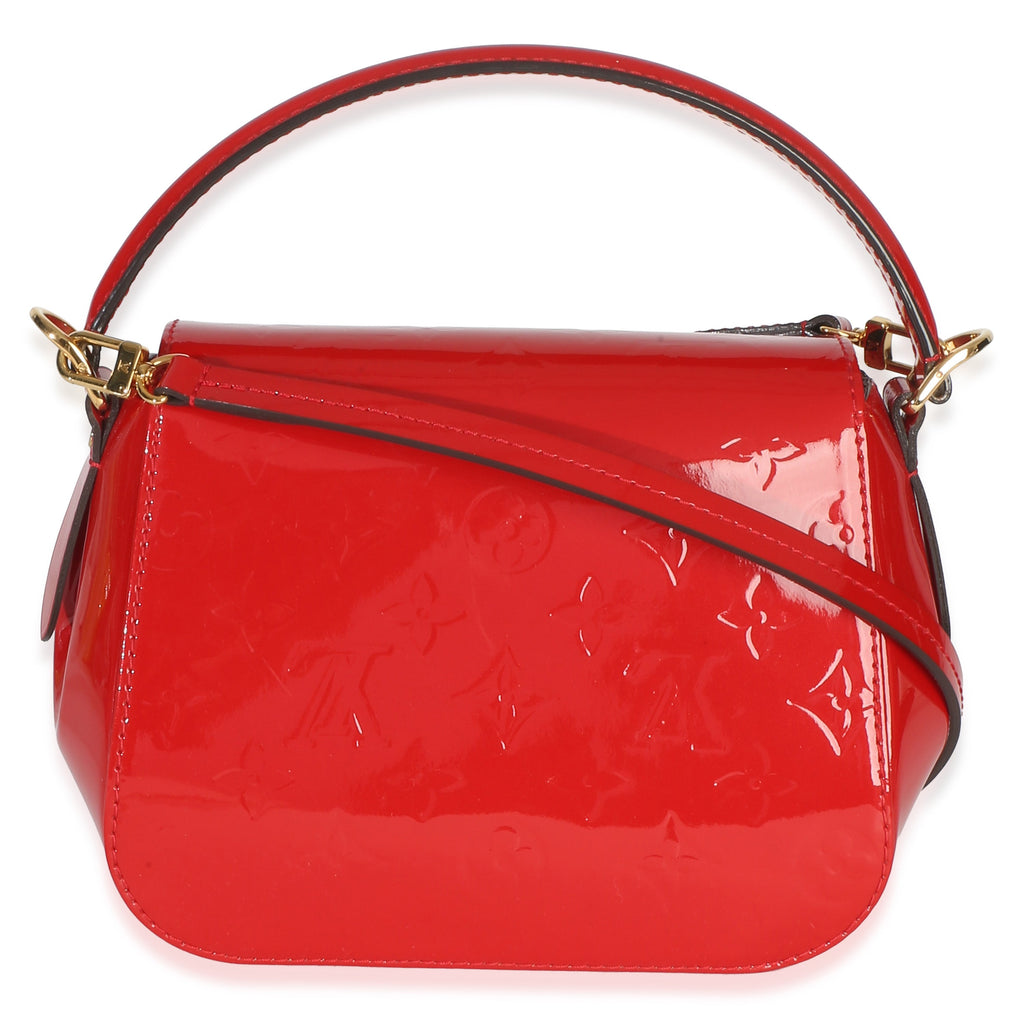 Red Monogram Vernis Pasadena Shoulder Bag