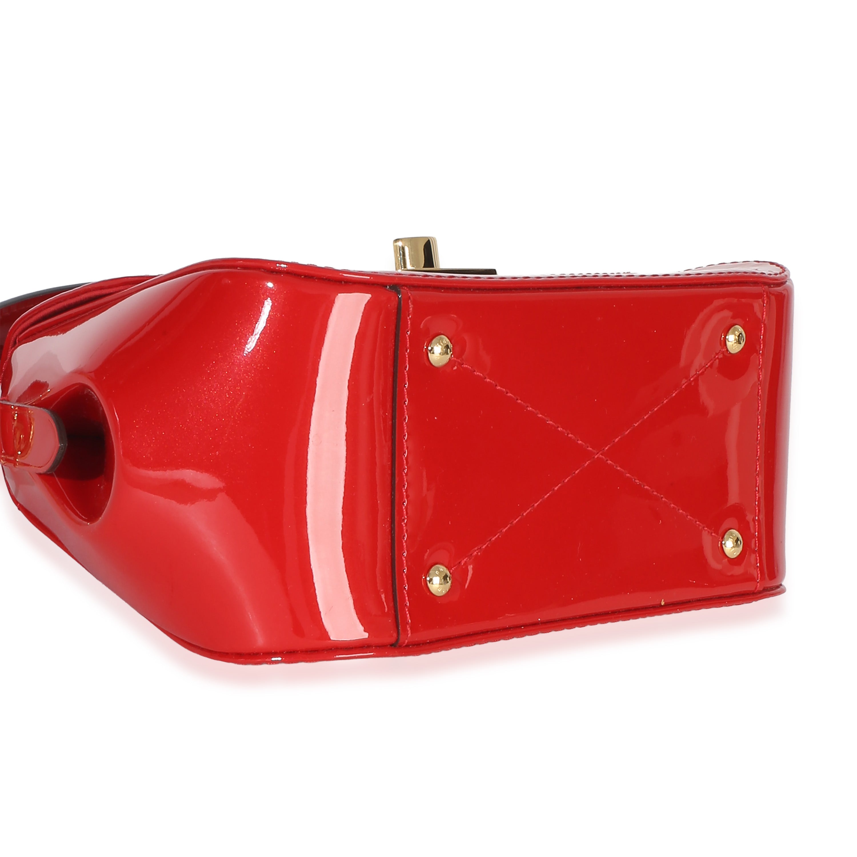 Red Monogram Vernis Pasadena Shoulder Bag