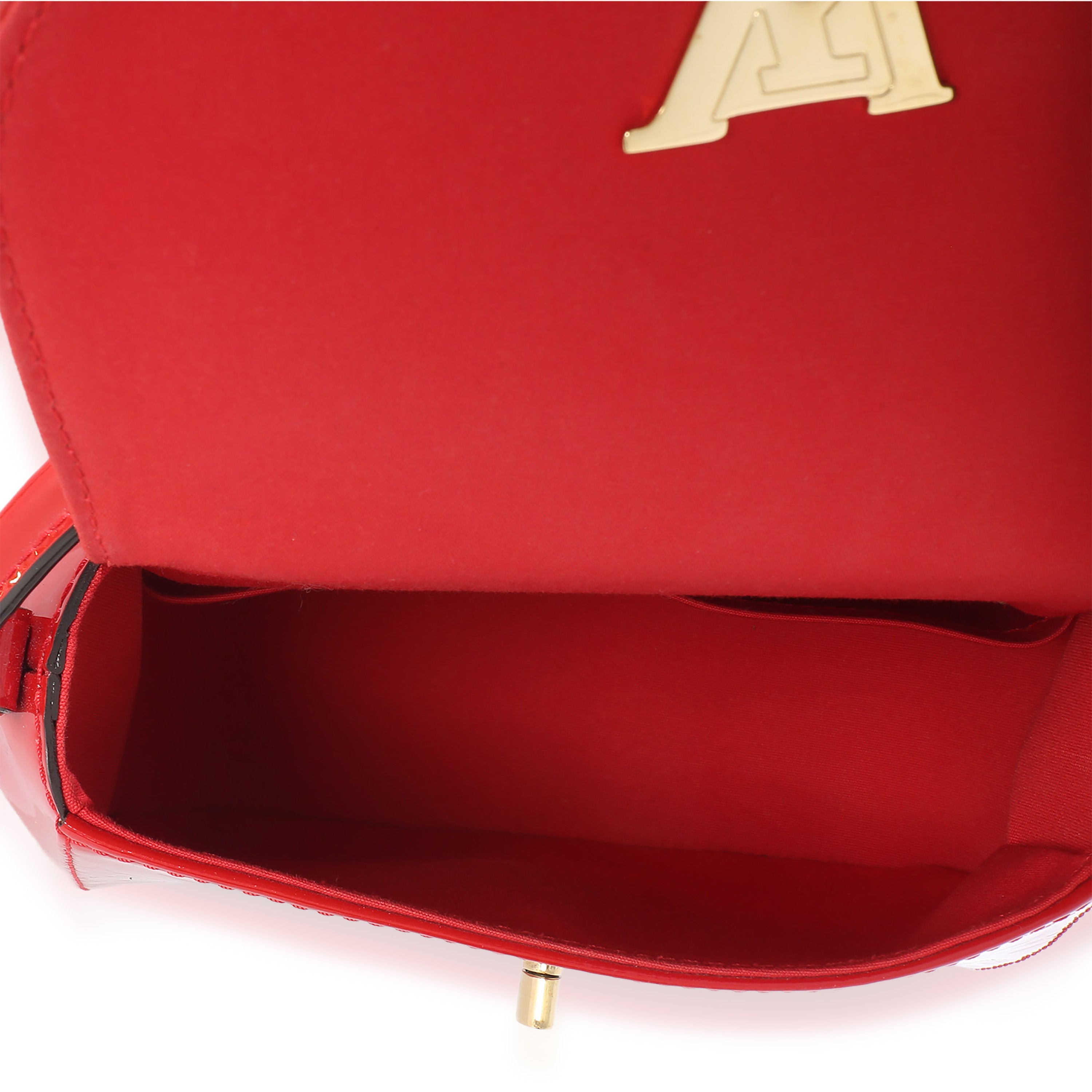 Red Monogram Vernis Pasadena Shoulder Bag