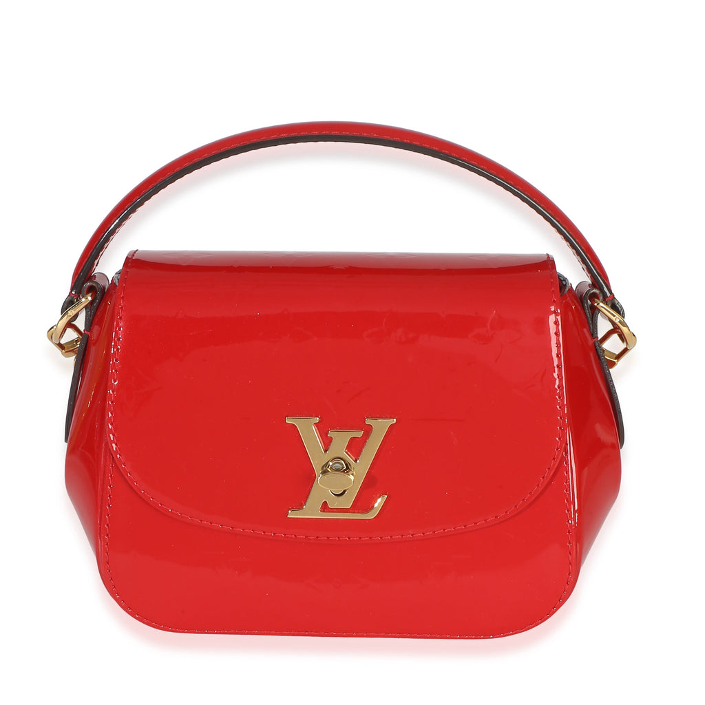 Red Monogram Vernis Pasadena Shoulder Bag
