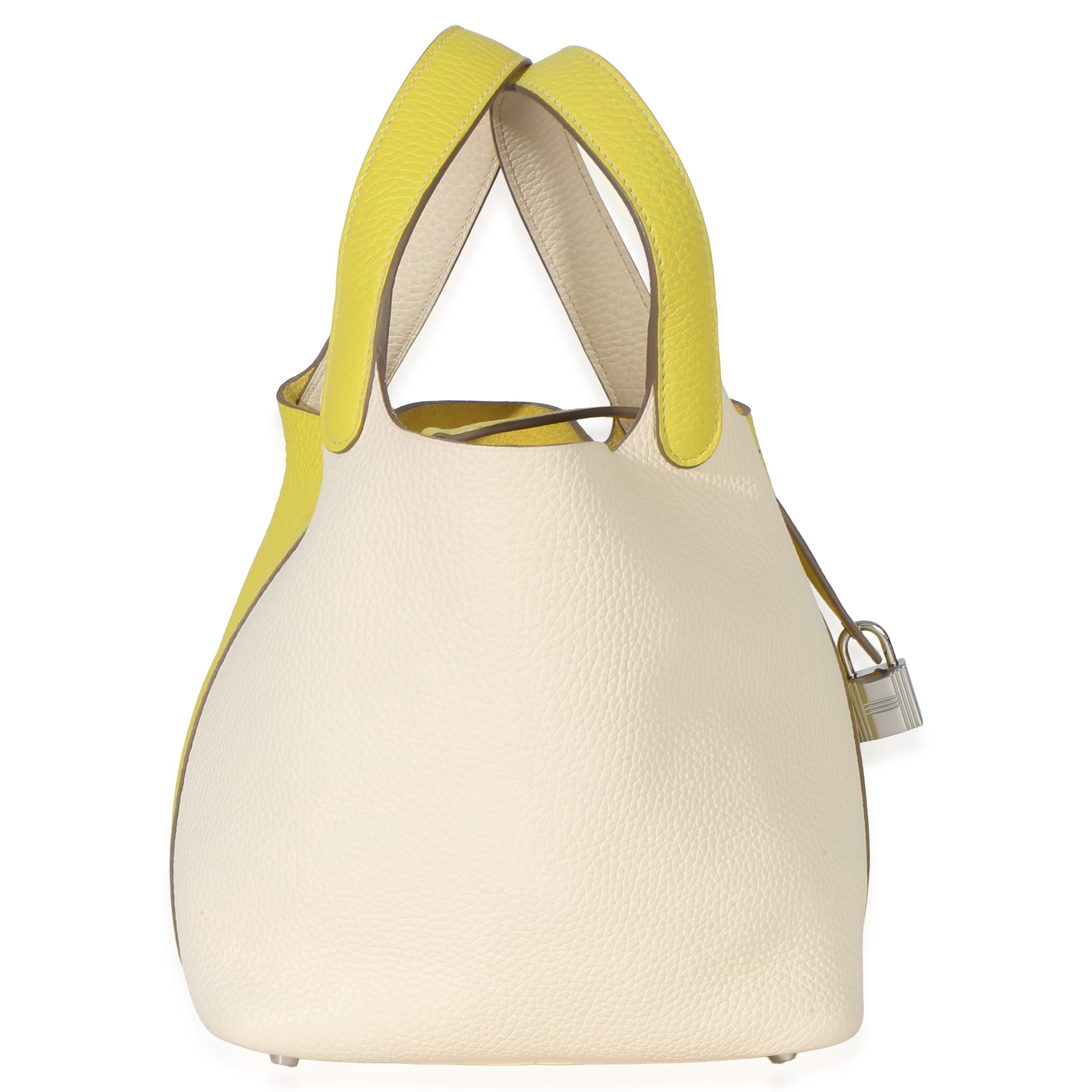 Clemence Bi-Color Lime Nata Picotin Lock 18 PHW