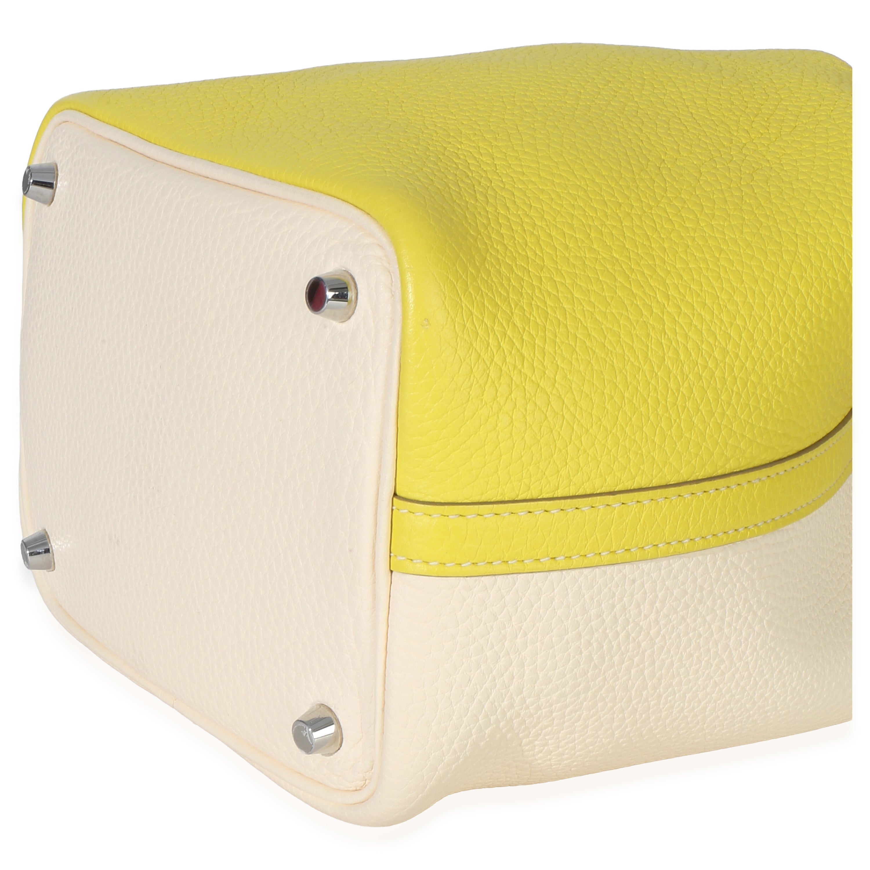 Clemence Bi-Color Lime Nata Picotin Lock 18 PHW