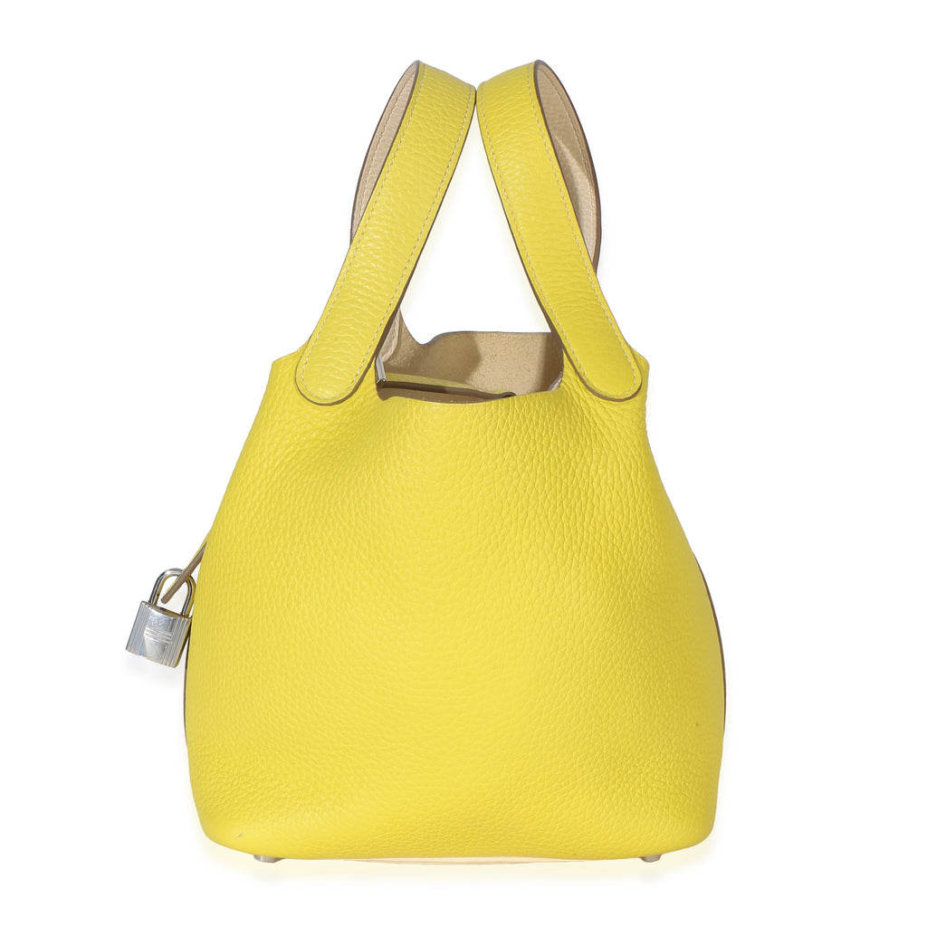 Clemence Bi-Color Lime Nata Picotin Lock 18 PHW