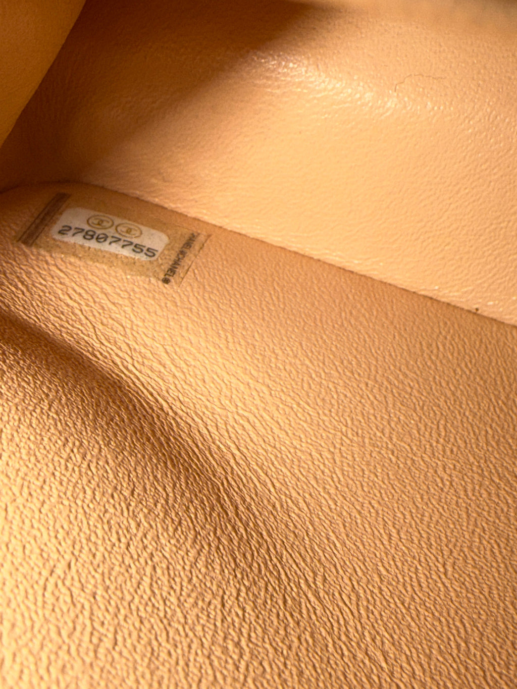 Beige Quilted Lambskin Medium Classic Double Flap Bag