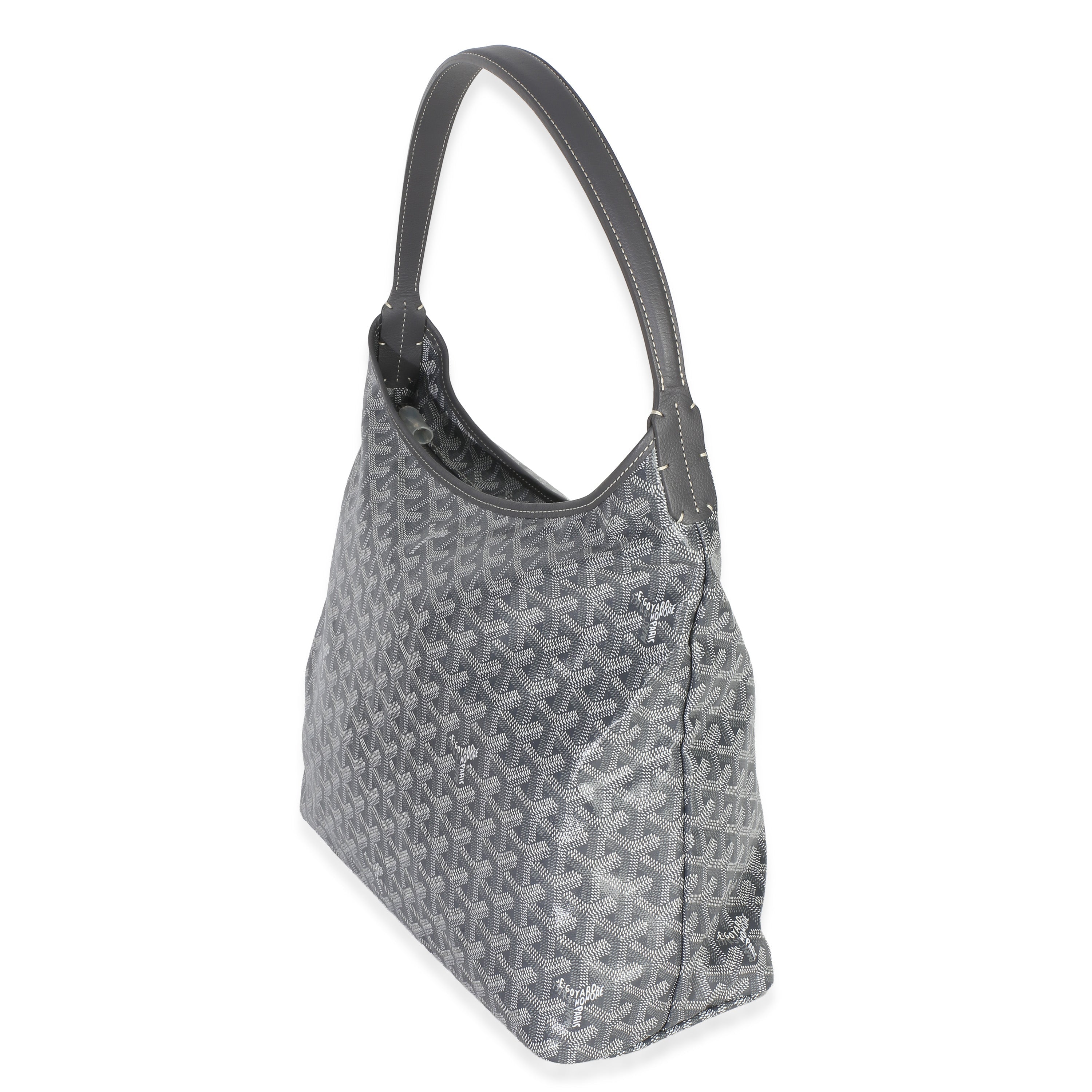Grey Goyardine Canvas Boheme Hobo