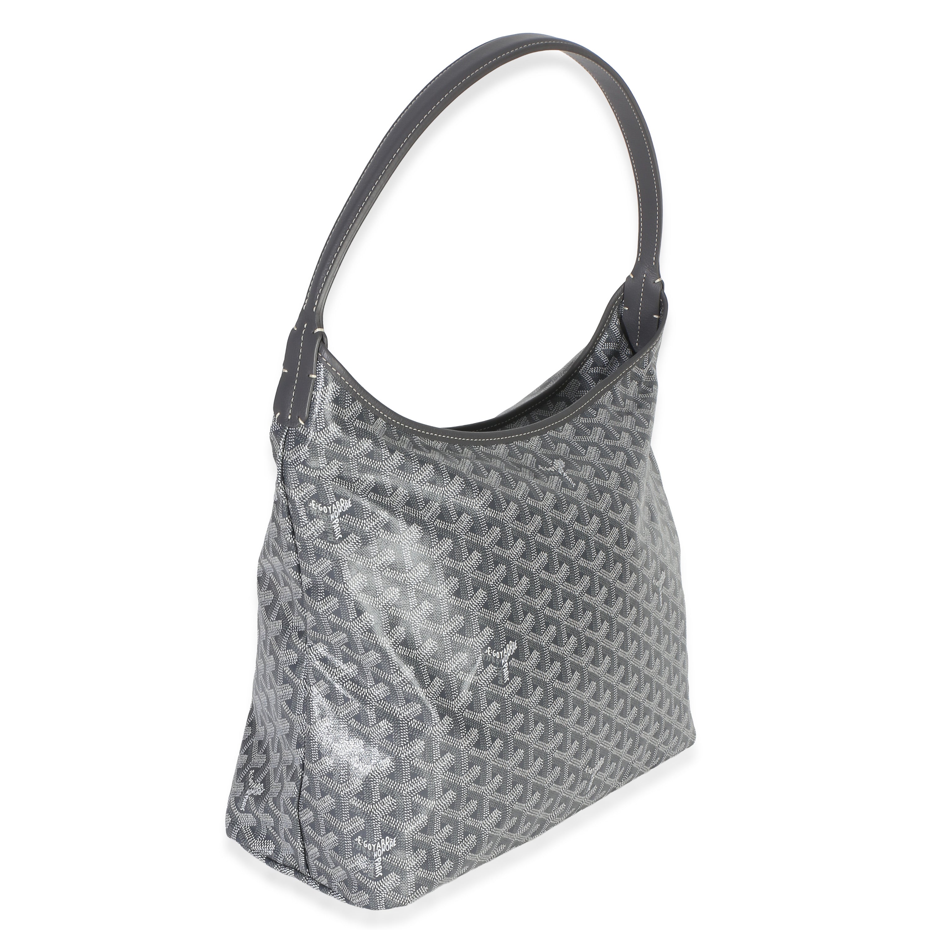 Grey Goyardine Canvas Boheme Hobo