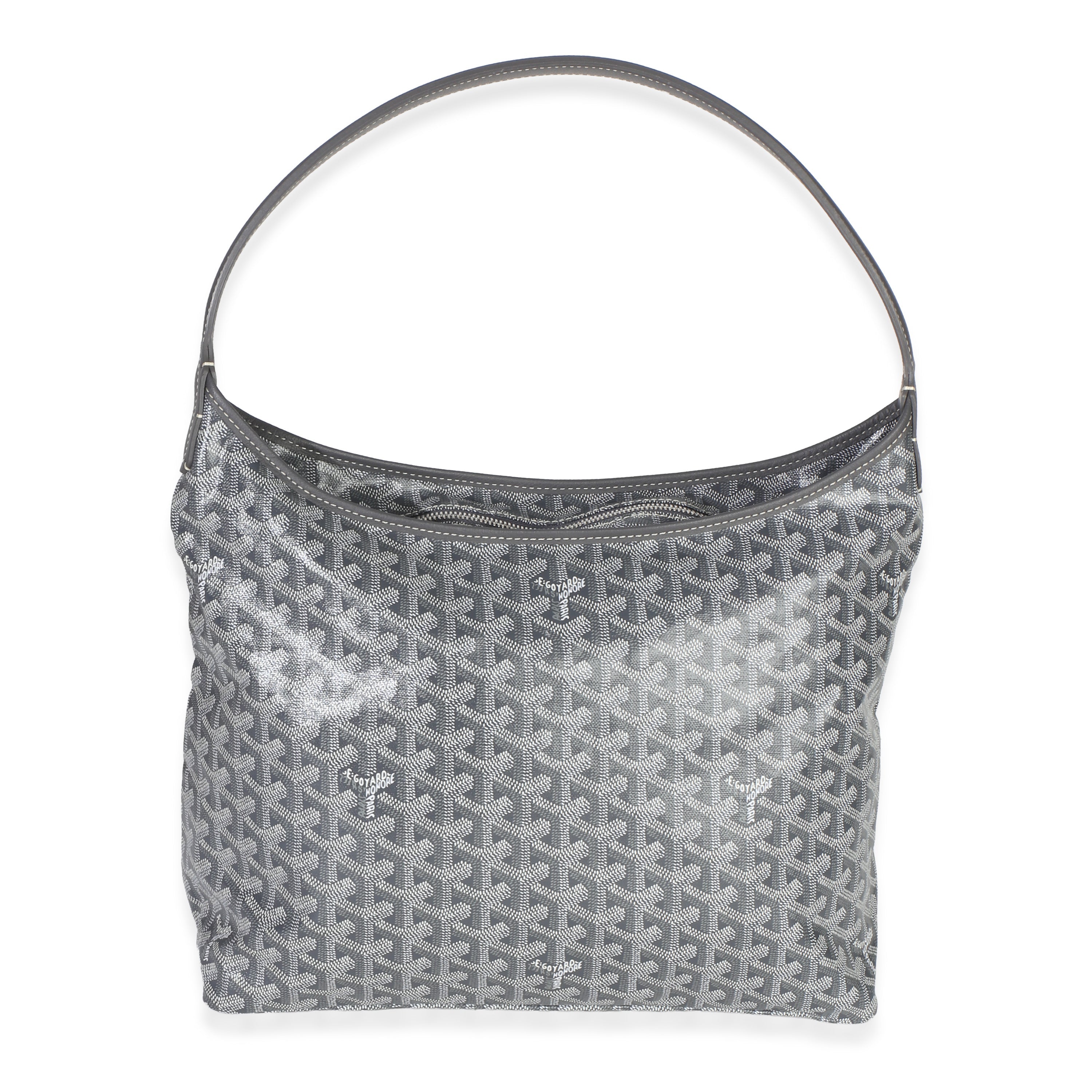 Grey Goyardine Canvas Boheme Hobo
