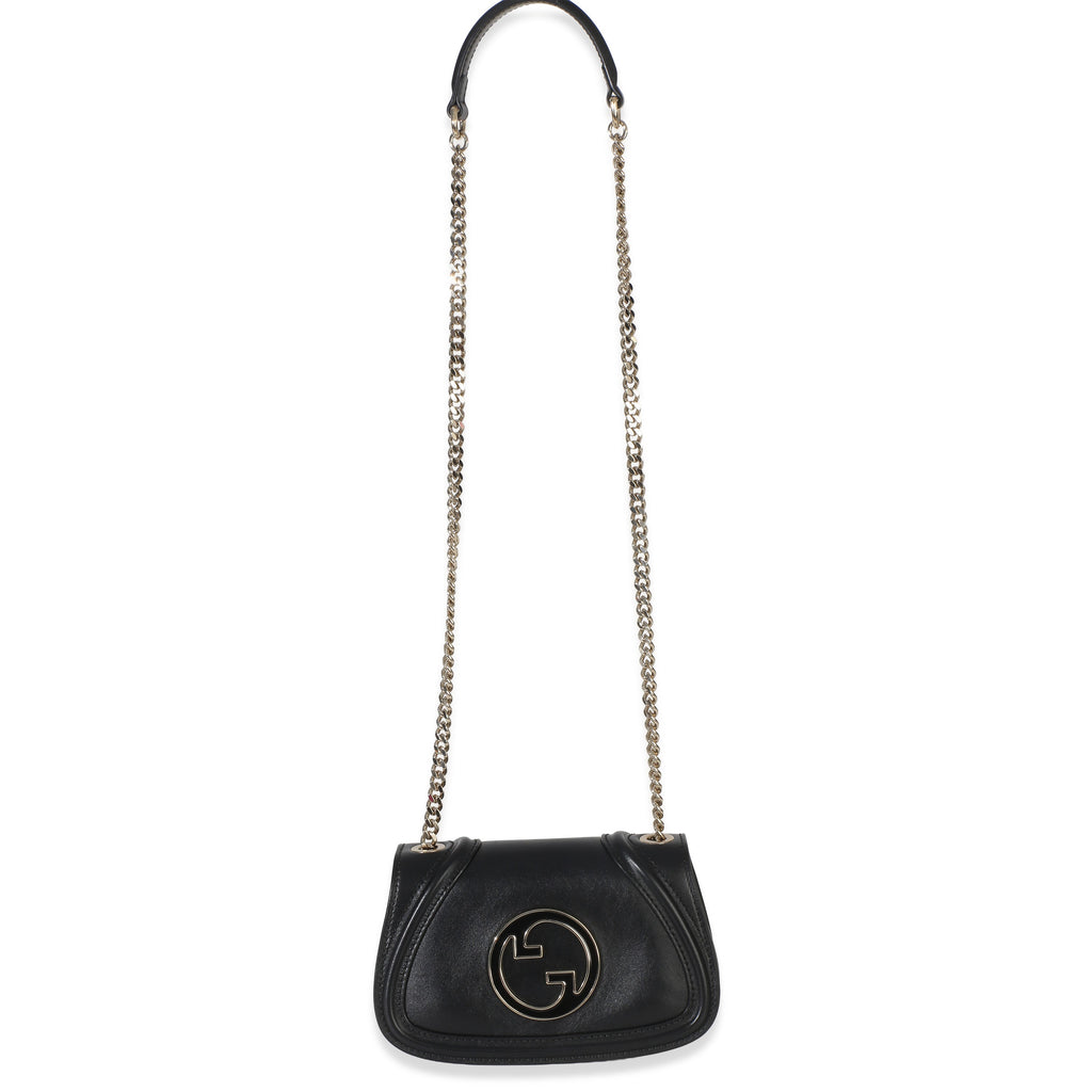 Black Calfskin Blondie Small Chain Shoulder Bag