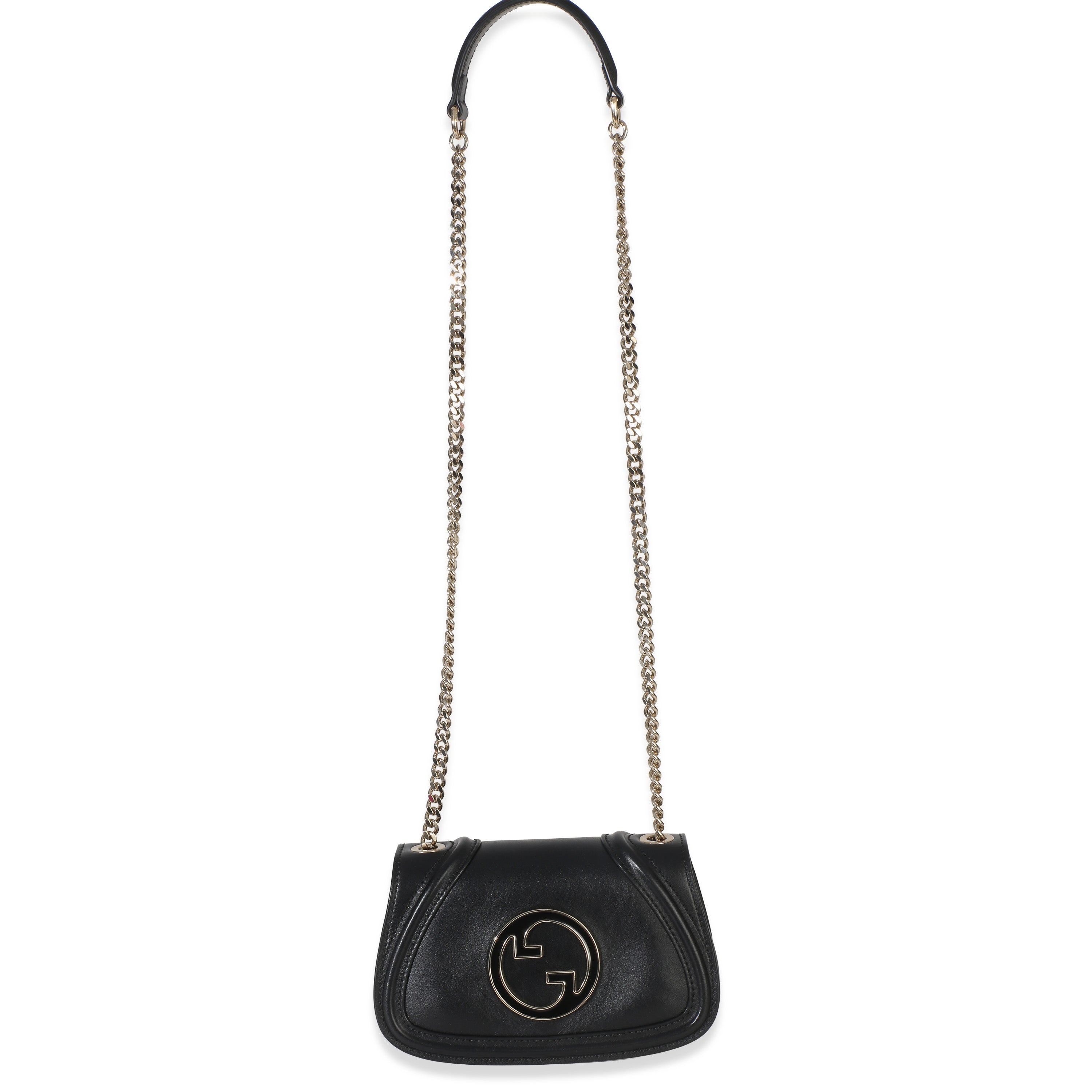 Black Calfskin Blondie Small Chain Shoulder Bag