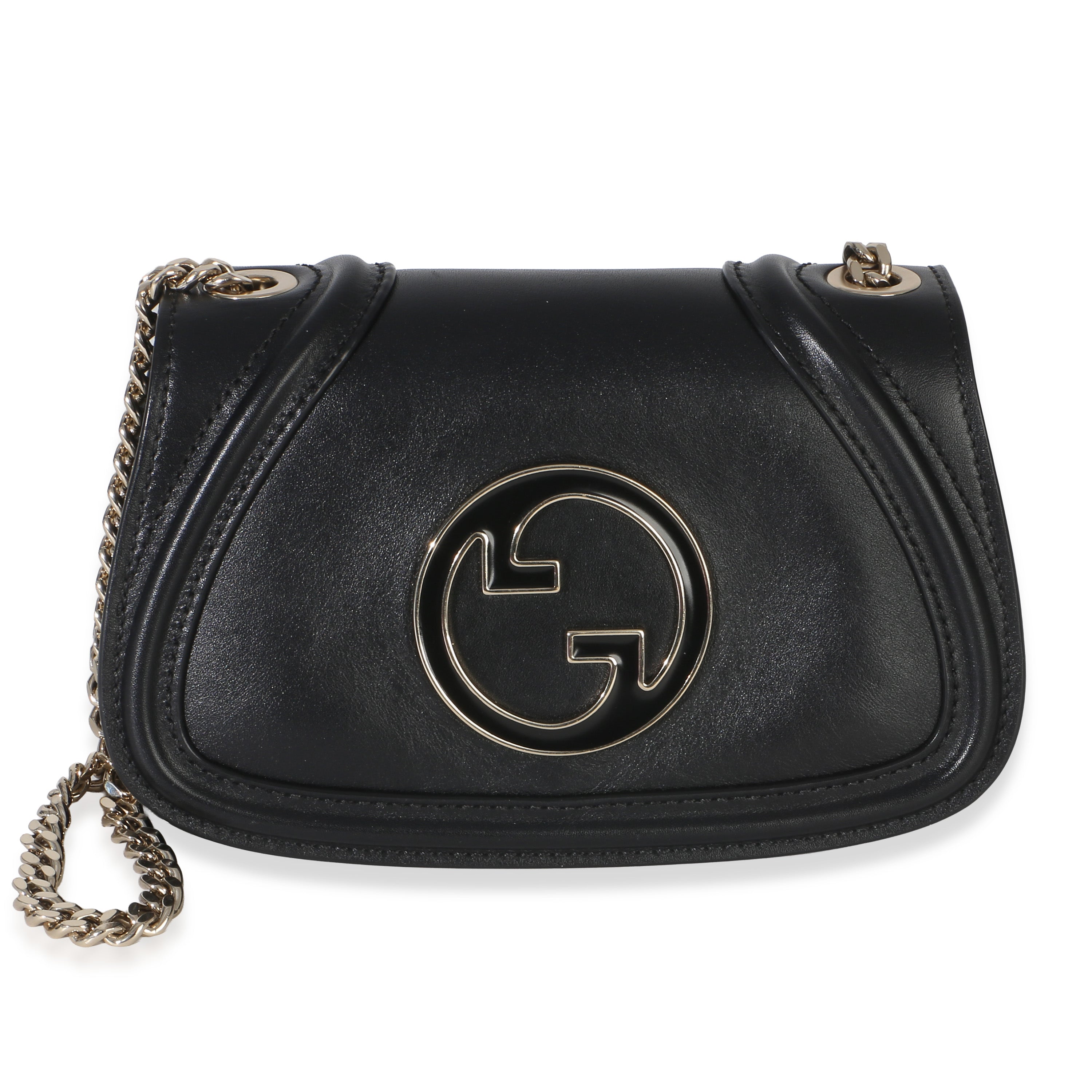Black Calfskin Blondie Small Chain Shoulder Bag