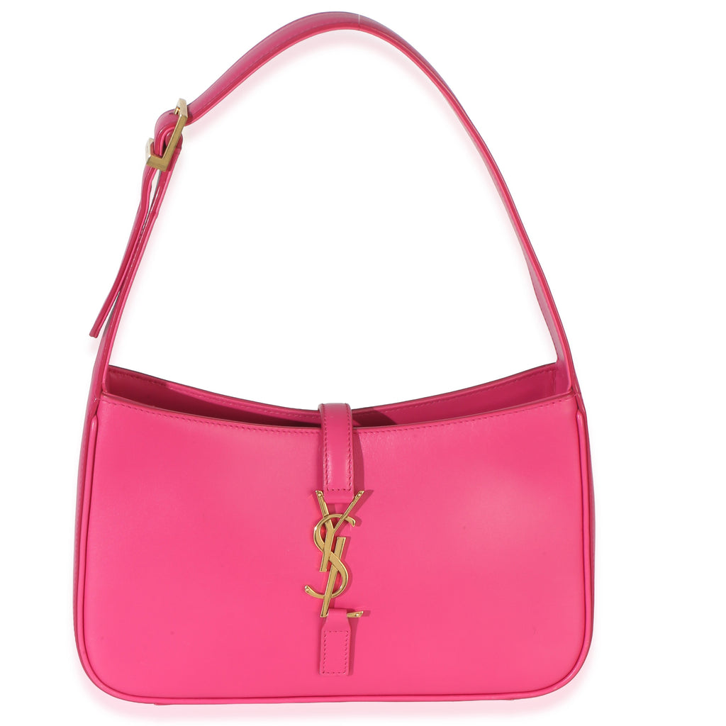 Pink Smooth Calfskin Le 5 7 Small Hobo
