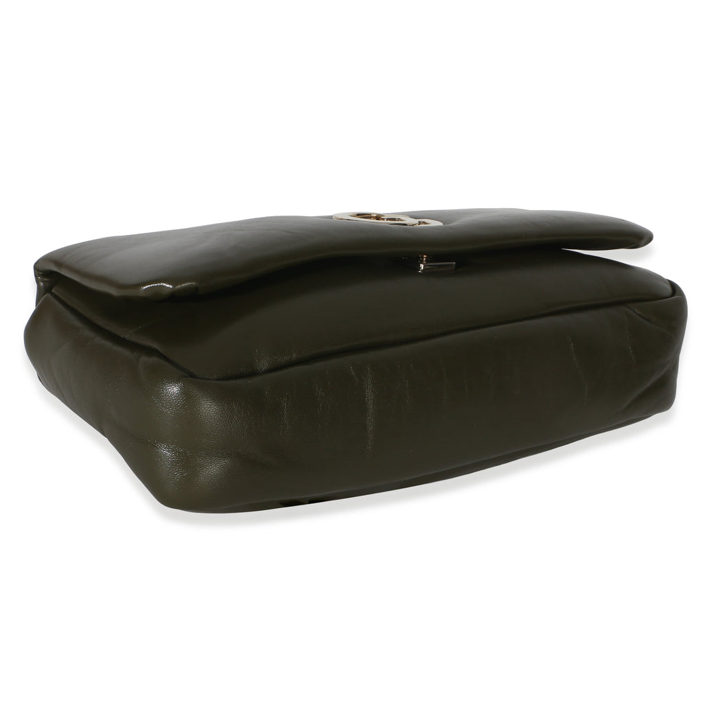 Green Lambskin GG Milano Small Top Handle Shoulder Bag