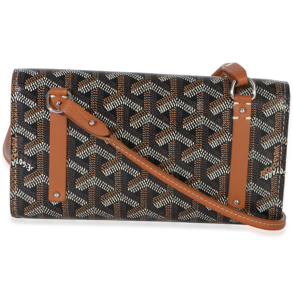 Gold Black Goyardine Monte Carlo Mini Clutch