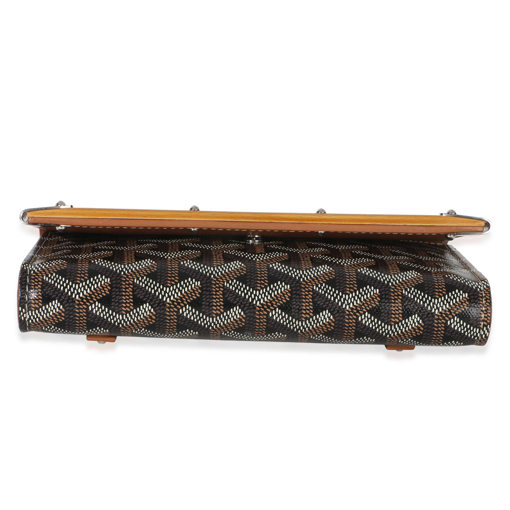 Gold Black Goyardine Monte Carlo Mini Clutch