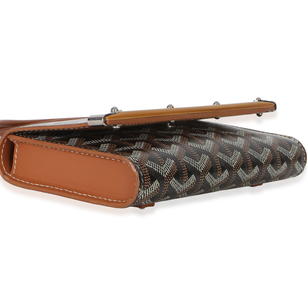 Gold Black Goyardine Monte Carlo Mini Clutch
