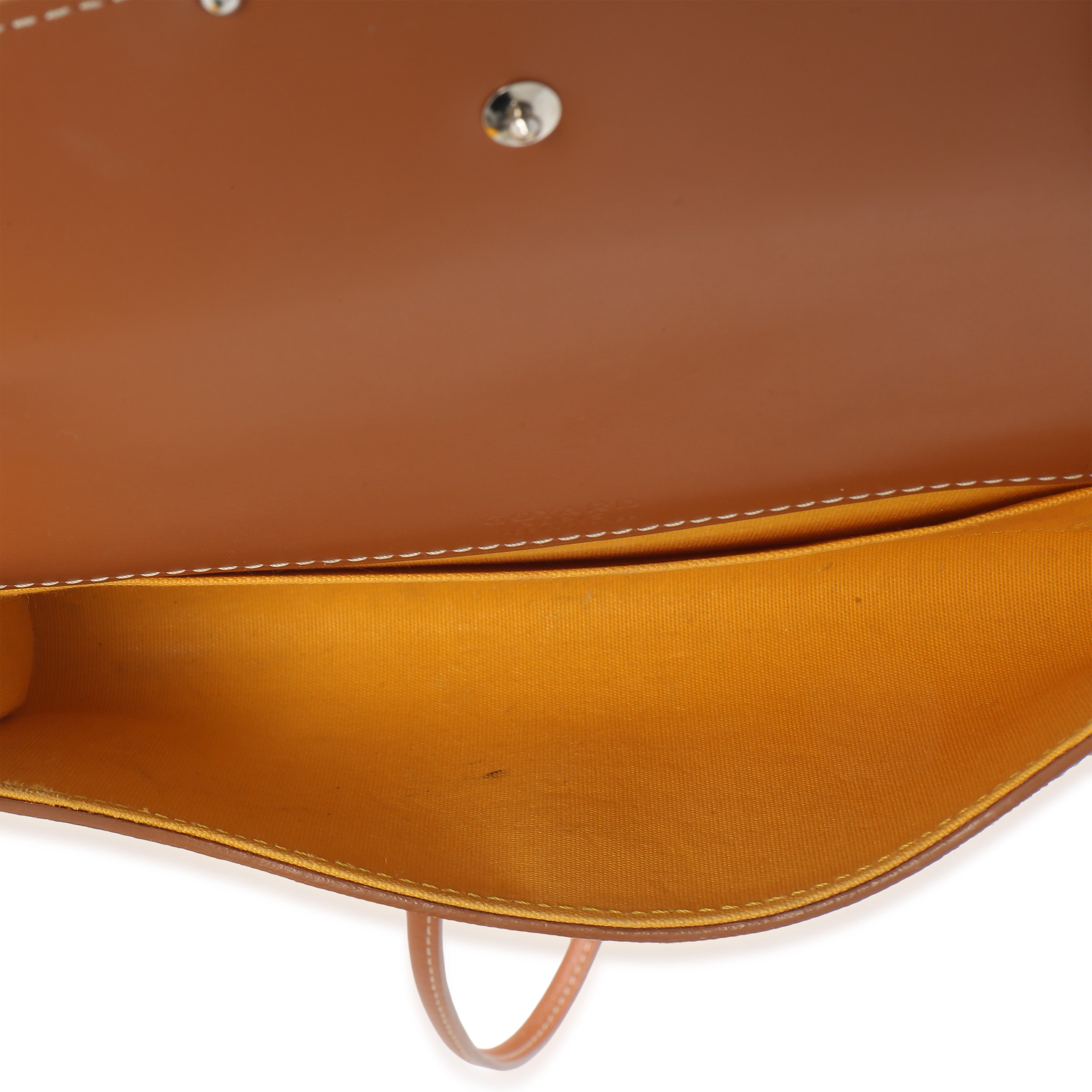 Gold Black Goyardine Monte Carlo Mini Clutch