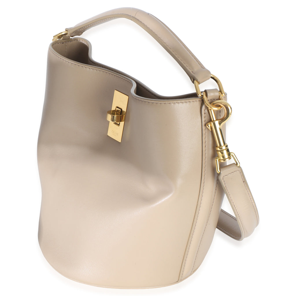 Tan Smooth Calfskin Teen Bucket 16 Bag