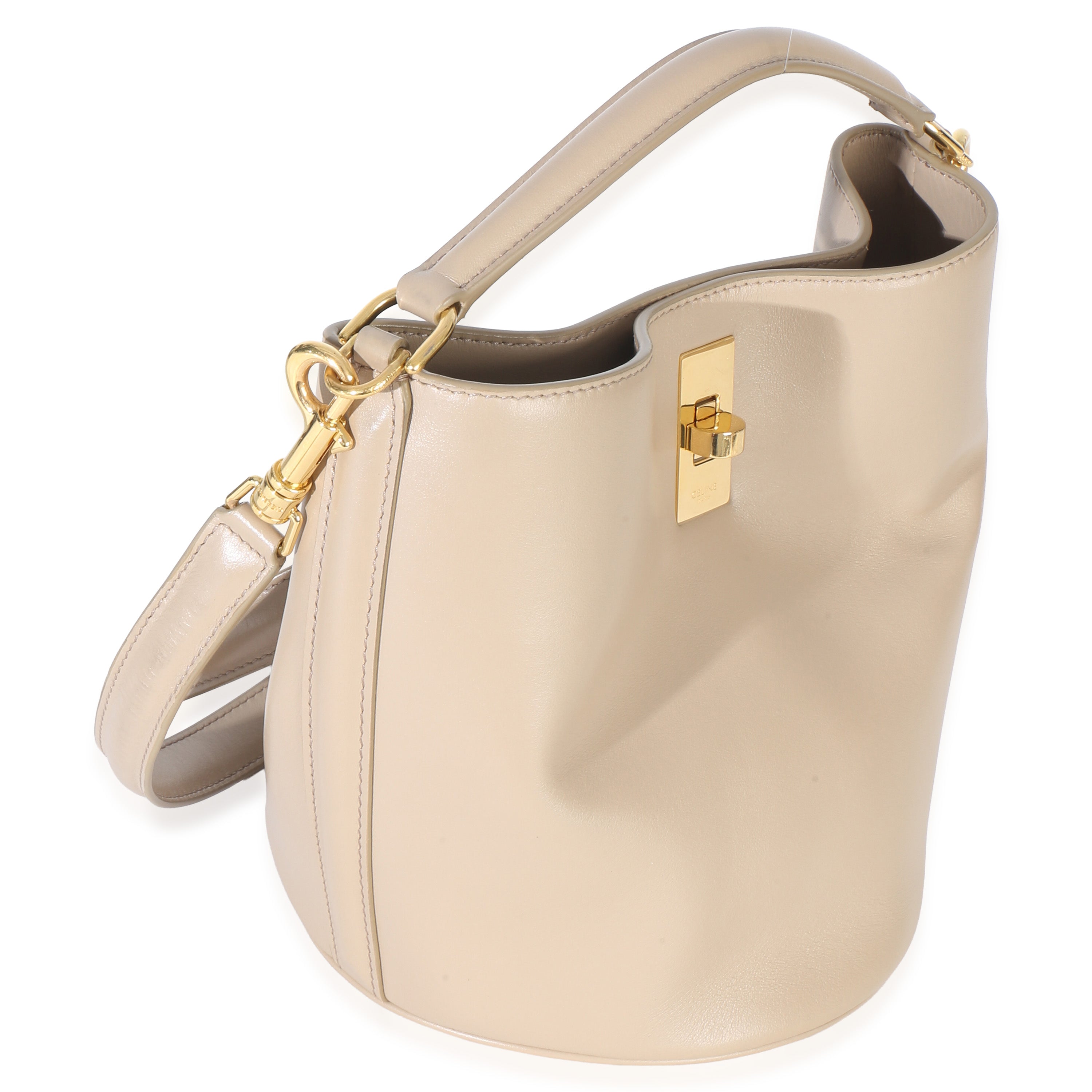 Tan Smooth Calfskin Teen Bucket 16 Bag
