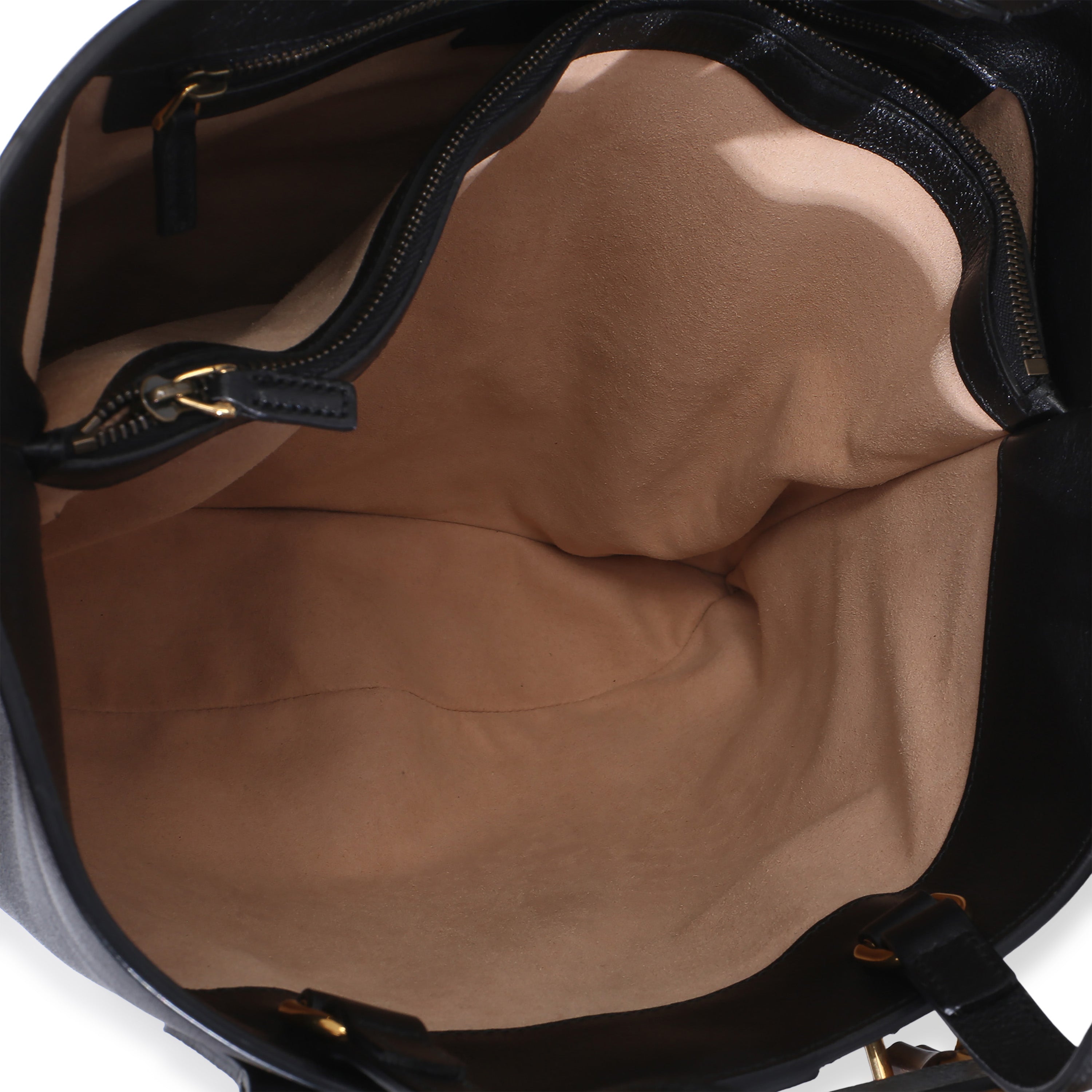 Black Dollar Calfskin GG Diana Medium Bamboo Handle Tote