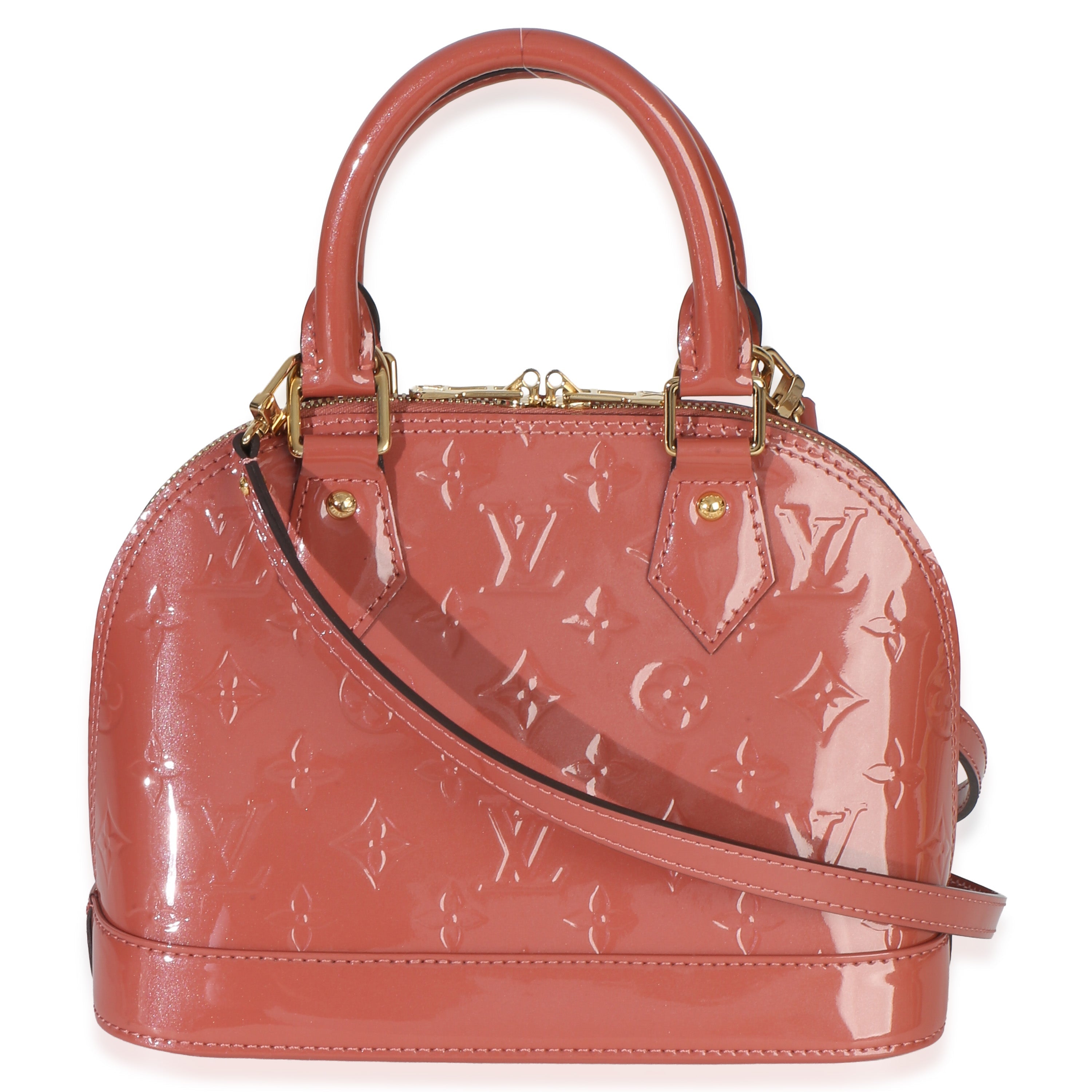 Rose Litchi Monogram Vernis Alma BB