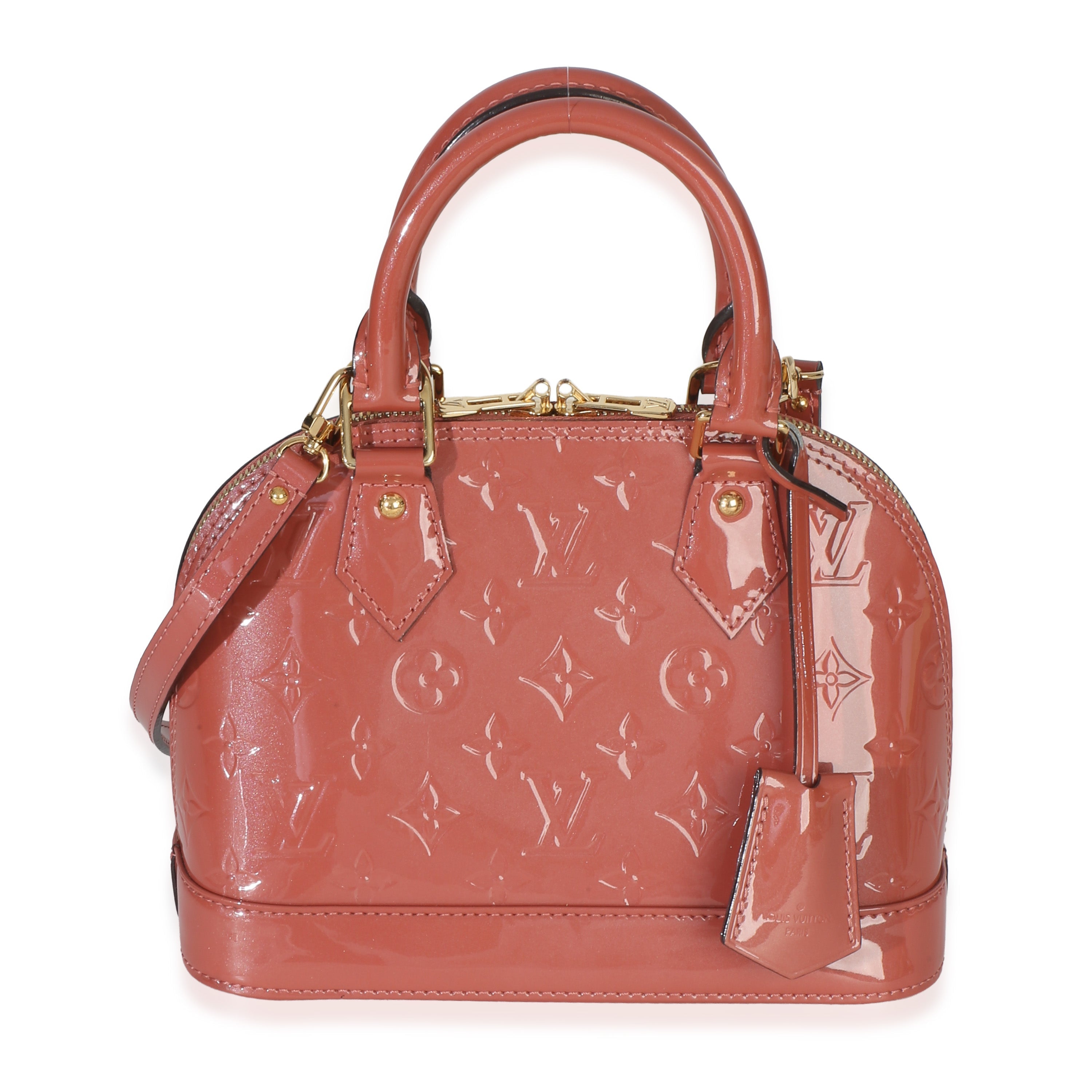 Rose Litchi Monogram Vernis Alma BB
