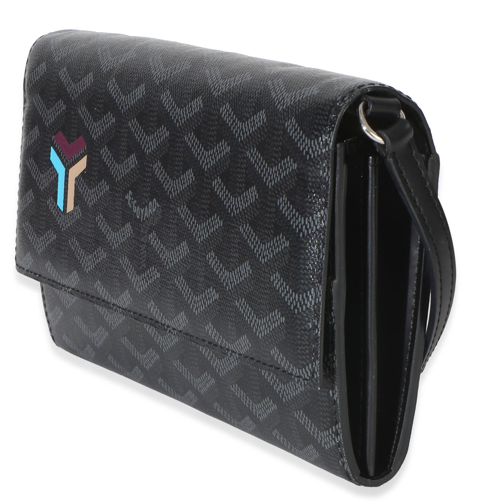 Black Goyardine Canvas Varenne Limited Continental Wallet