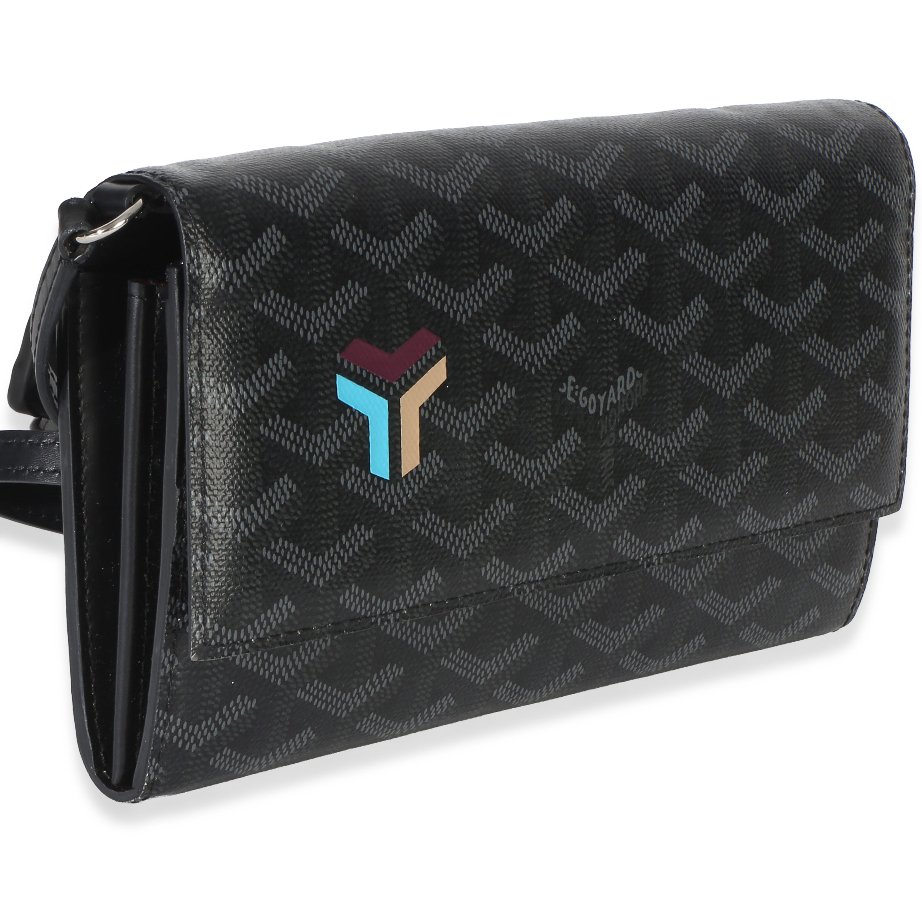 Black Goyardine Canvas Varenne Limited Continental Wallet