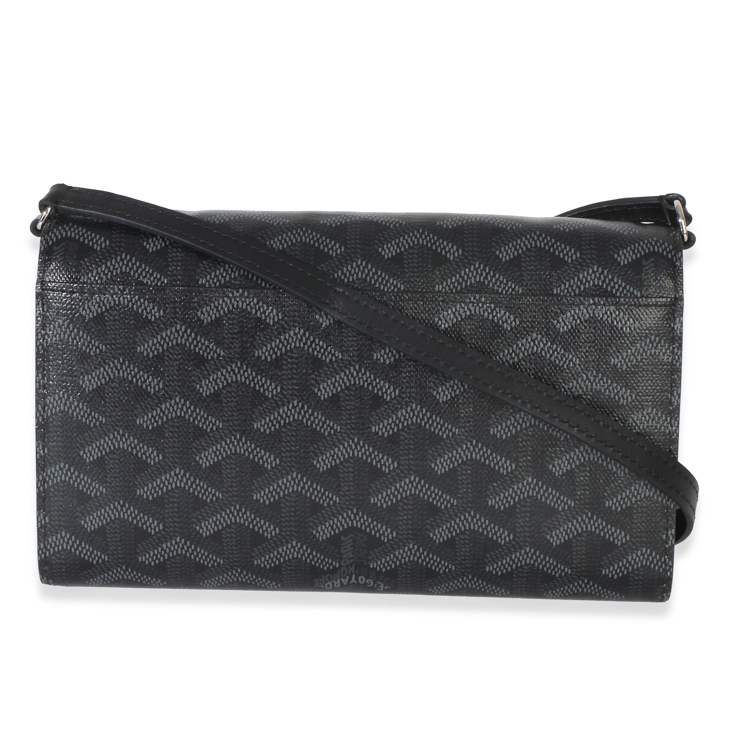 Black Goyardine Canvas Varenne Limited Continental Wallet