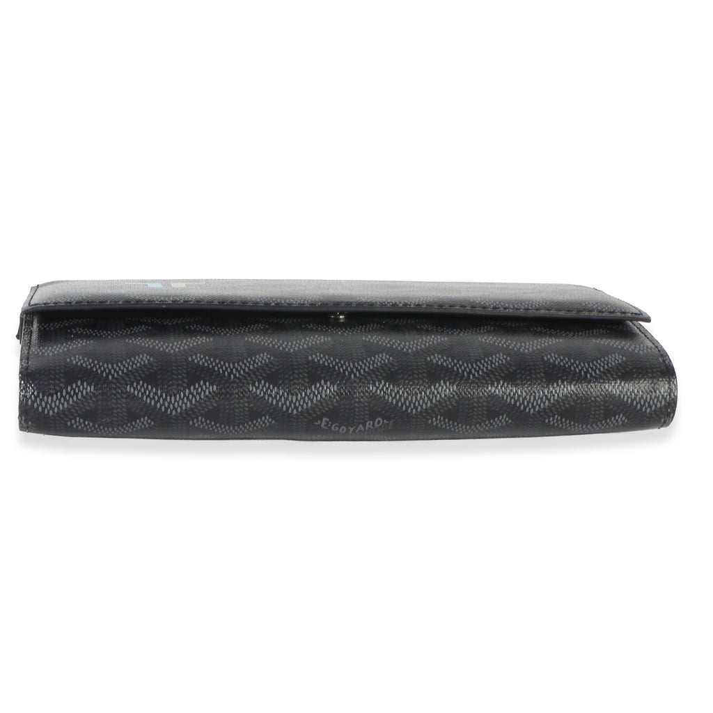 Black Goyardine Canvas Varenne Limited Continental Wallet