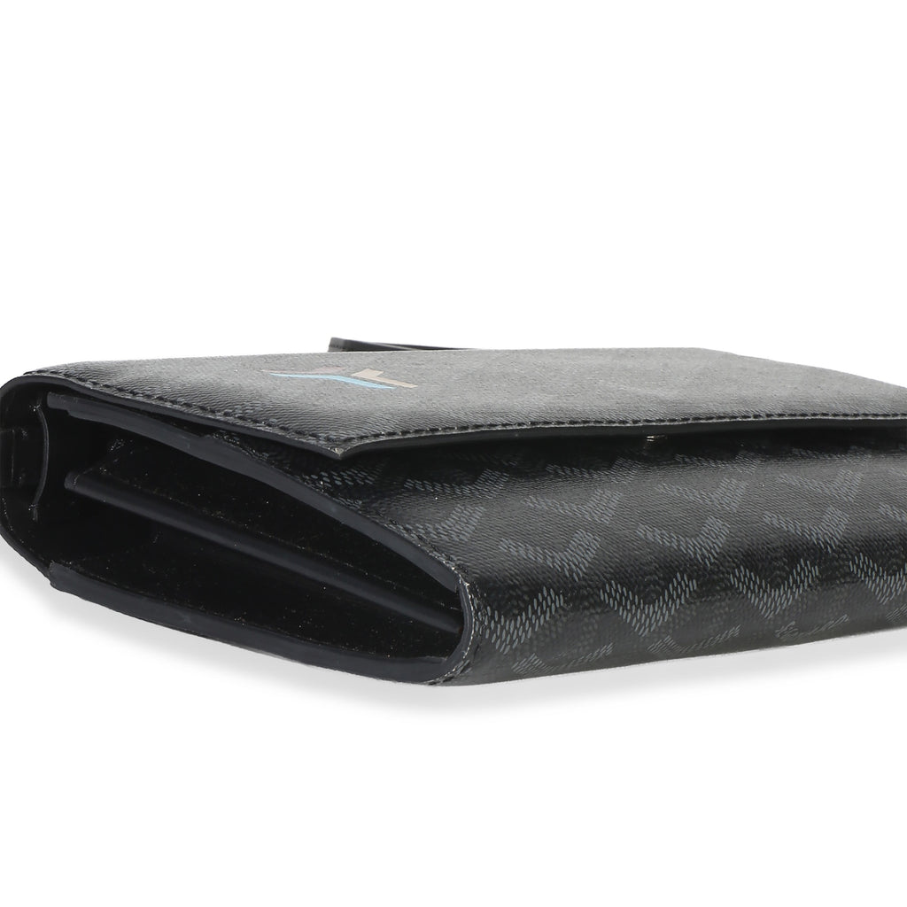 Black Goyardine Canvas Varenne Limited Continental Wallet