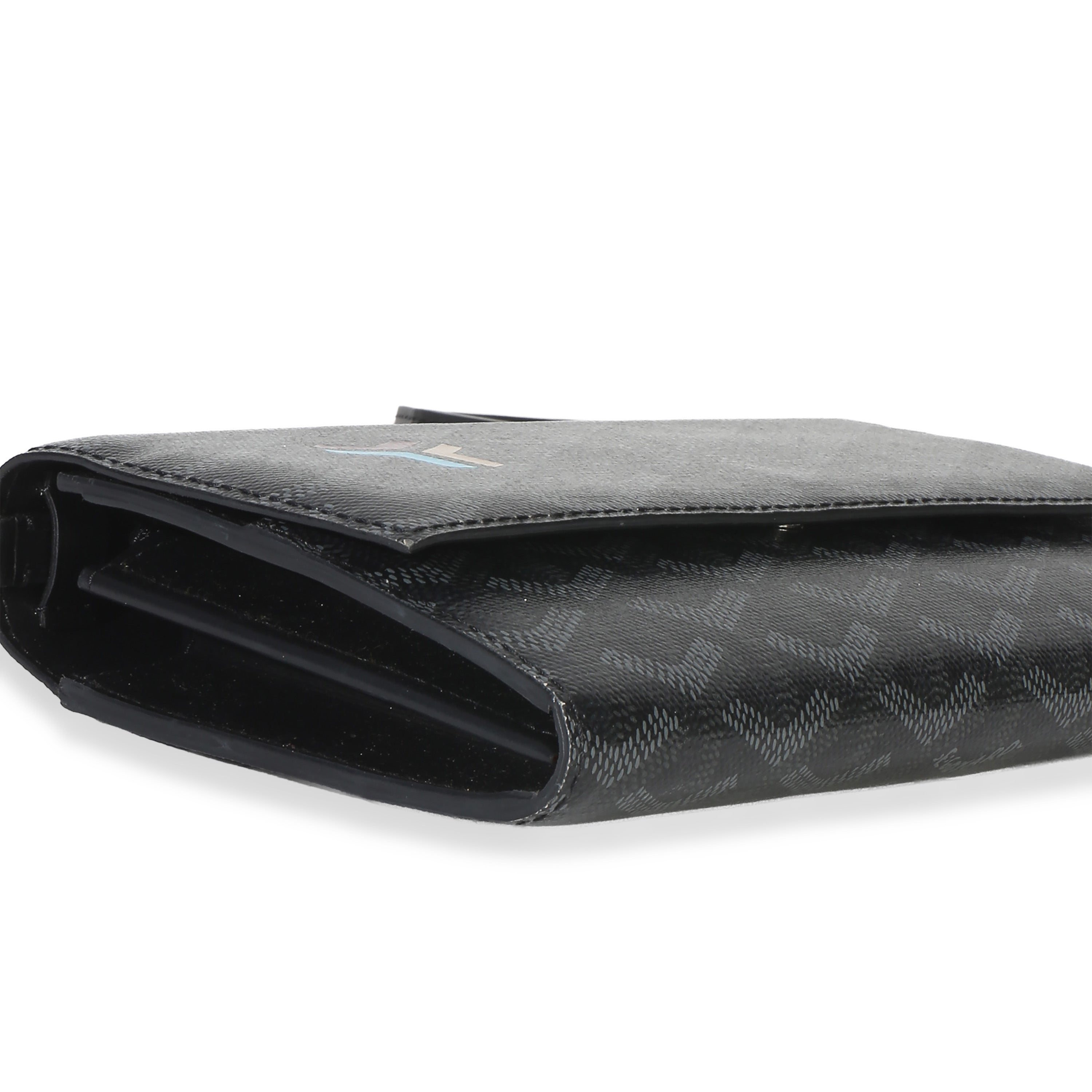 Black Goyardine Canvas Varenne Limited Continental Wallet