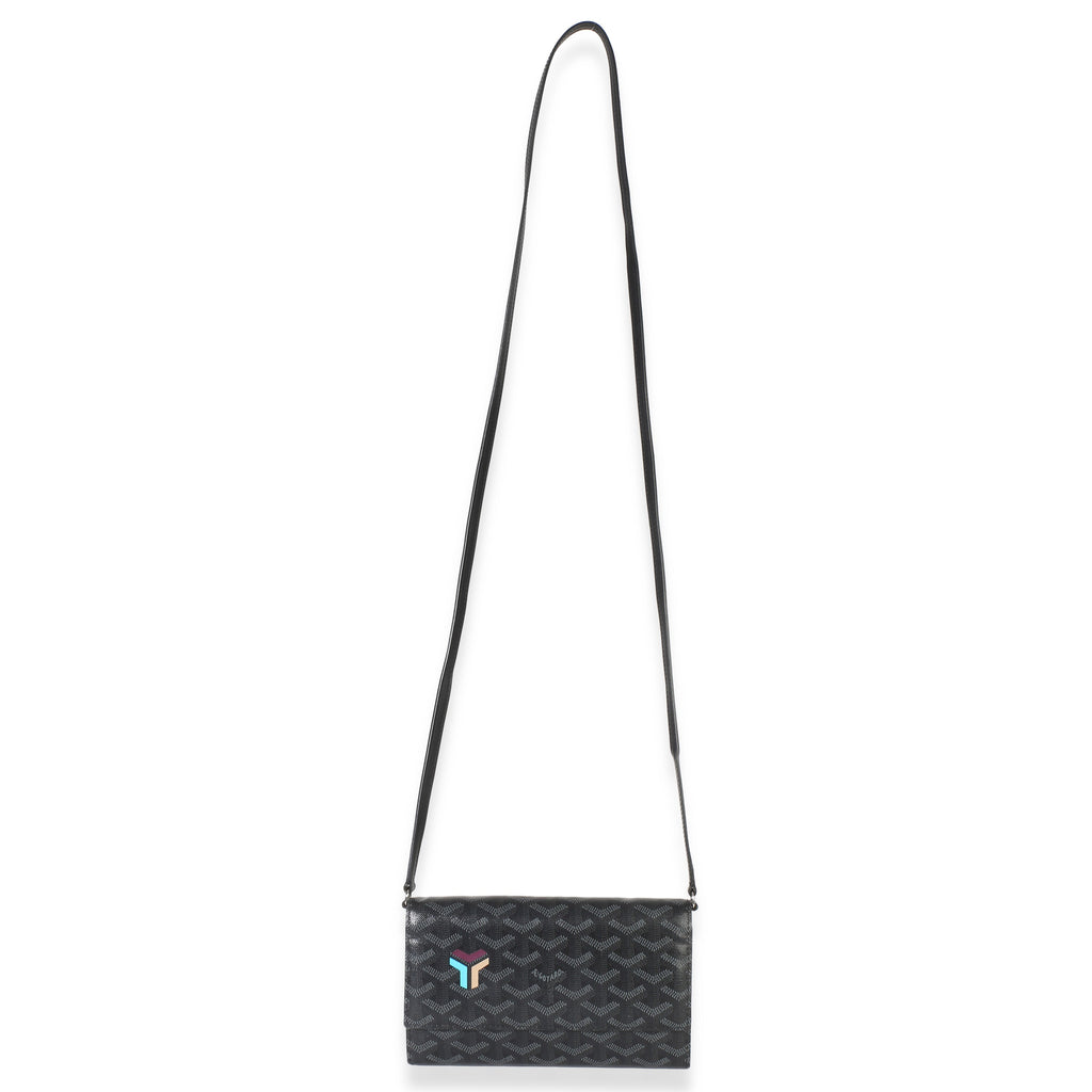 Black Goyardine Canvas Varenne Limited Continental Wallet